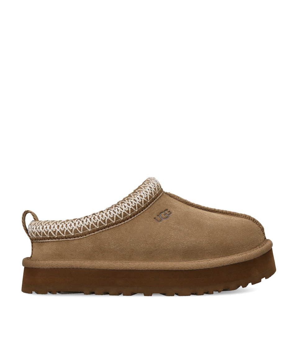 UGG Kids Suede Tazz Slippers Brown