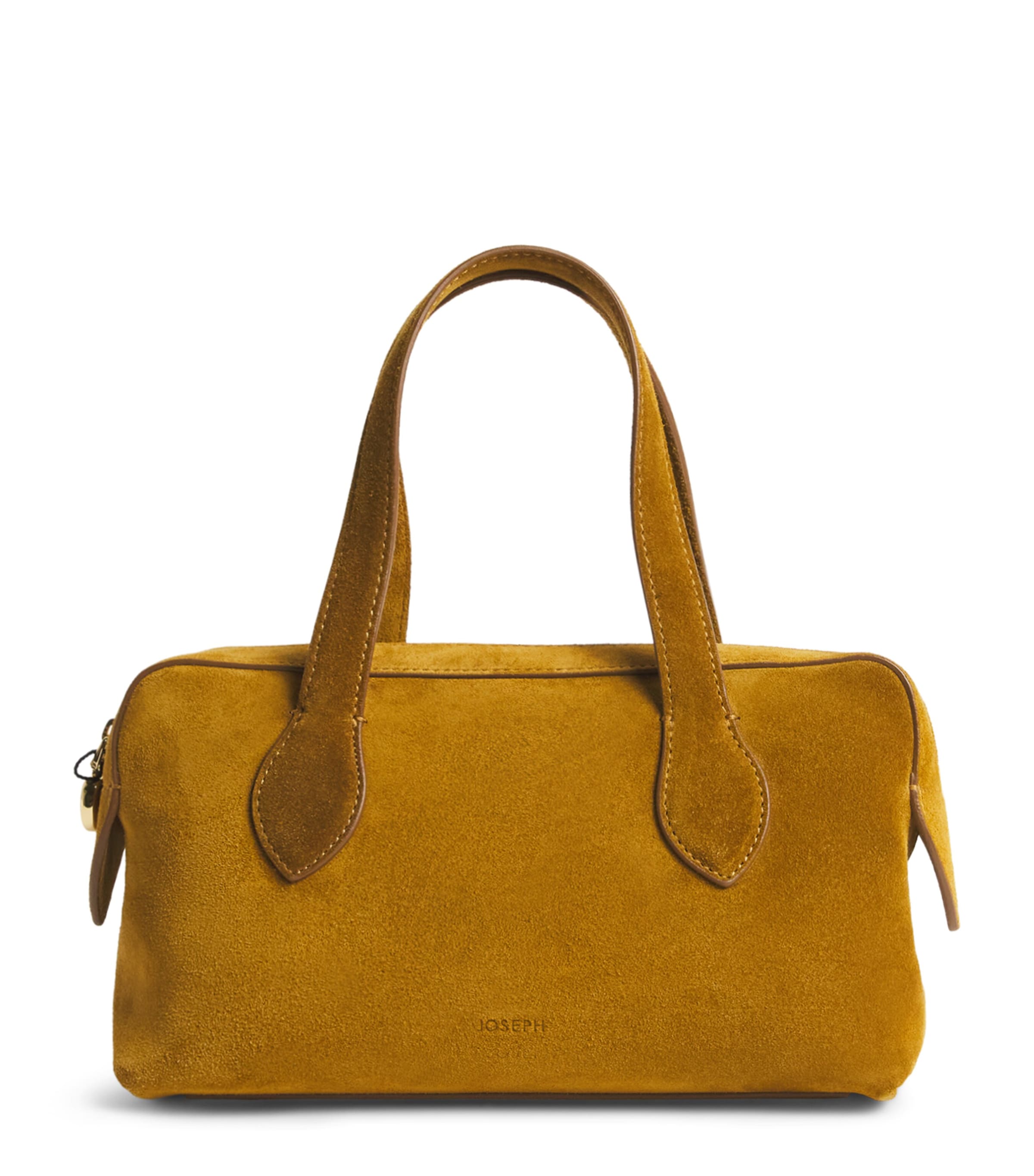 Joseph Mini Suede Loaf Top-Handle Bag Light Taupe