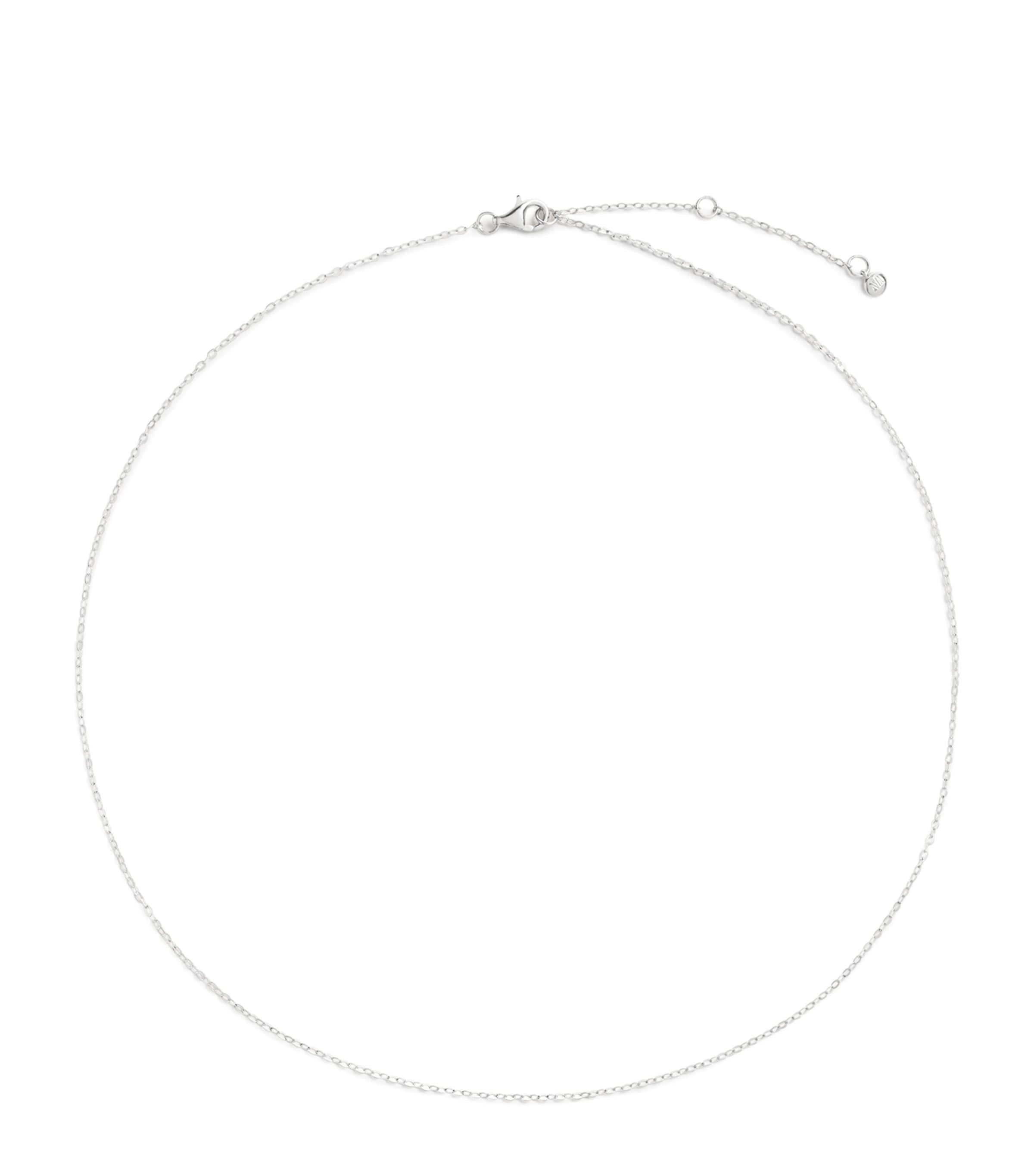 Monica Vinader Sterling Silver Rolo Chain Necklace Silver
