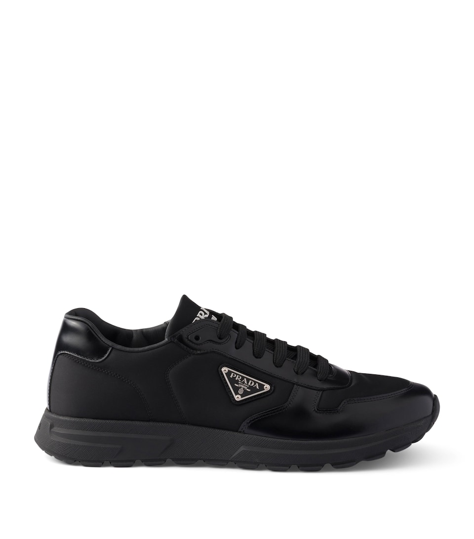 Re-Nylon and Leather Prax 01 Sneakers