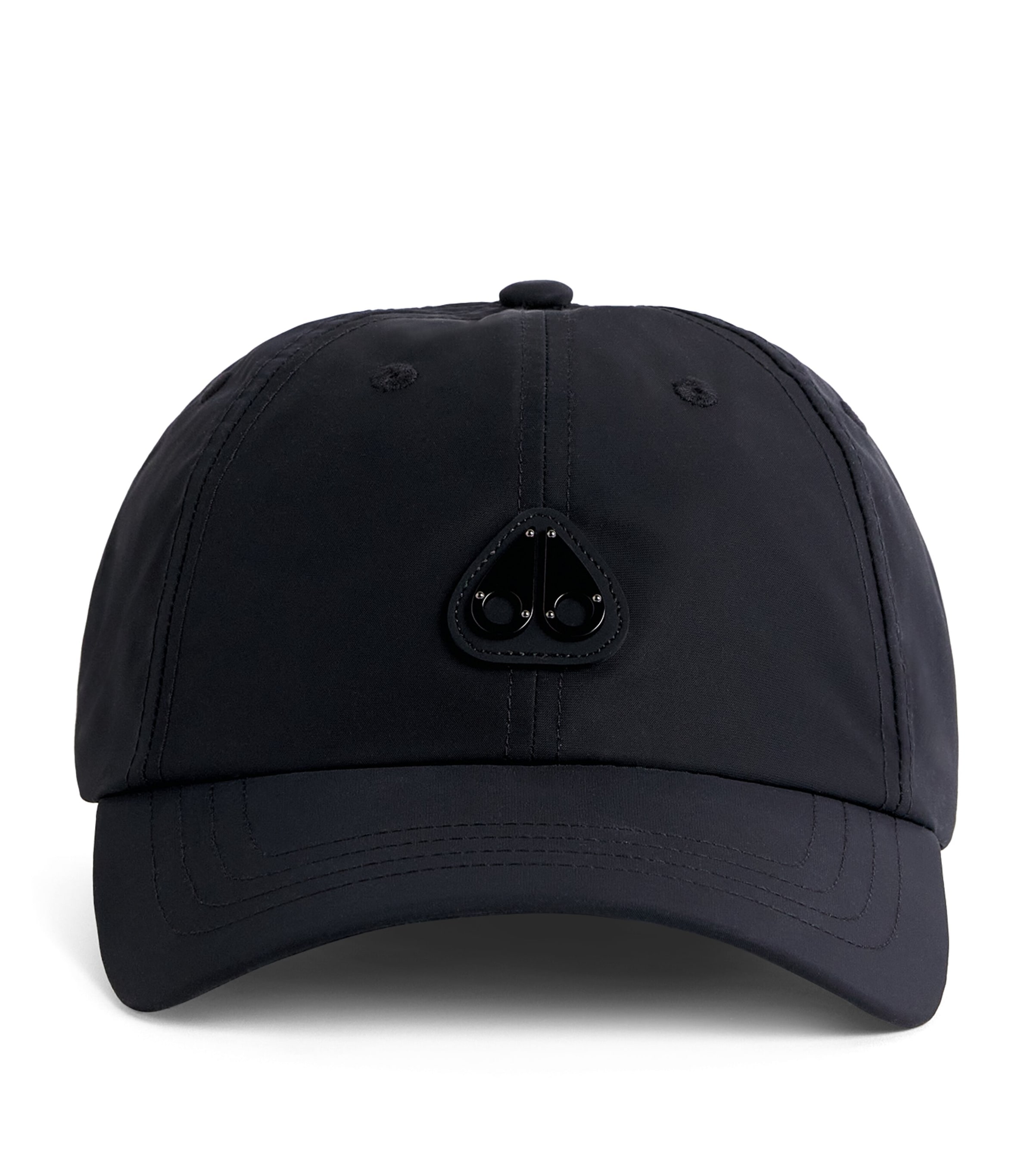 Moose Knuckles Cotton Logo Baseball Cap Black
