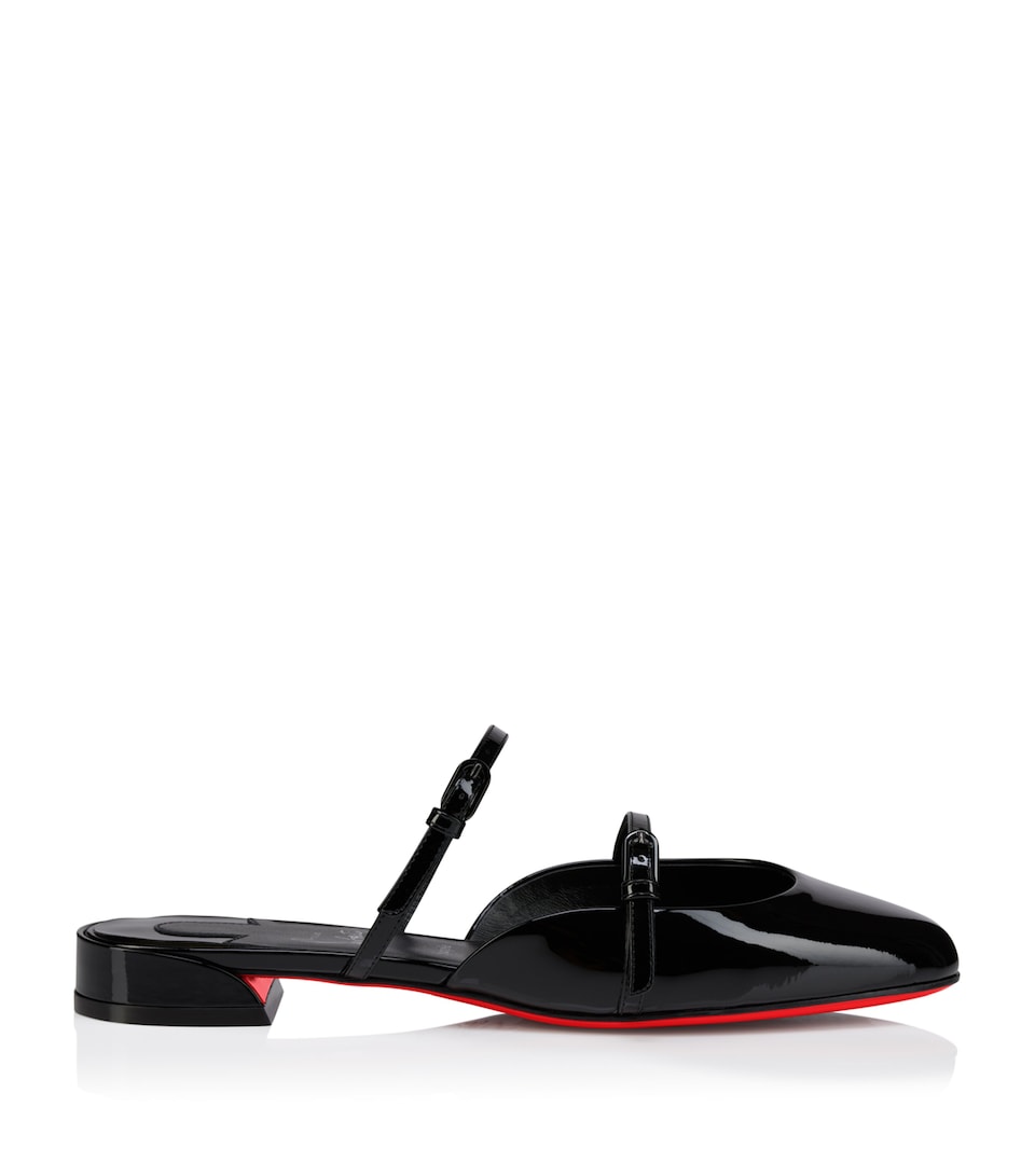 Jane Nina Patent Leather Flat Mules