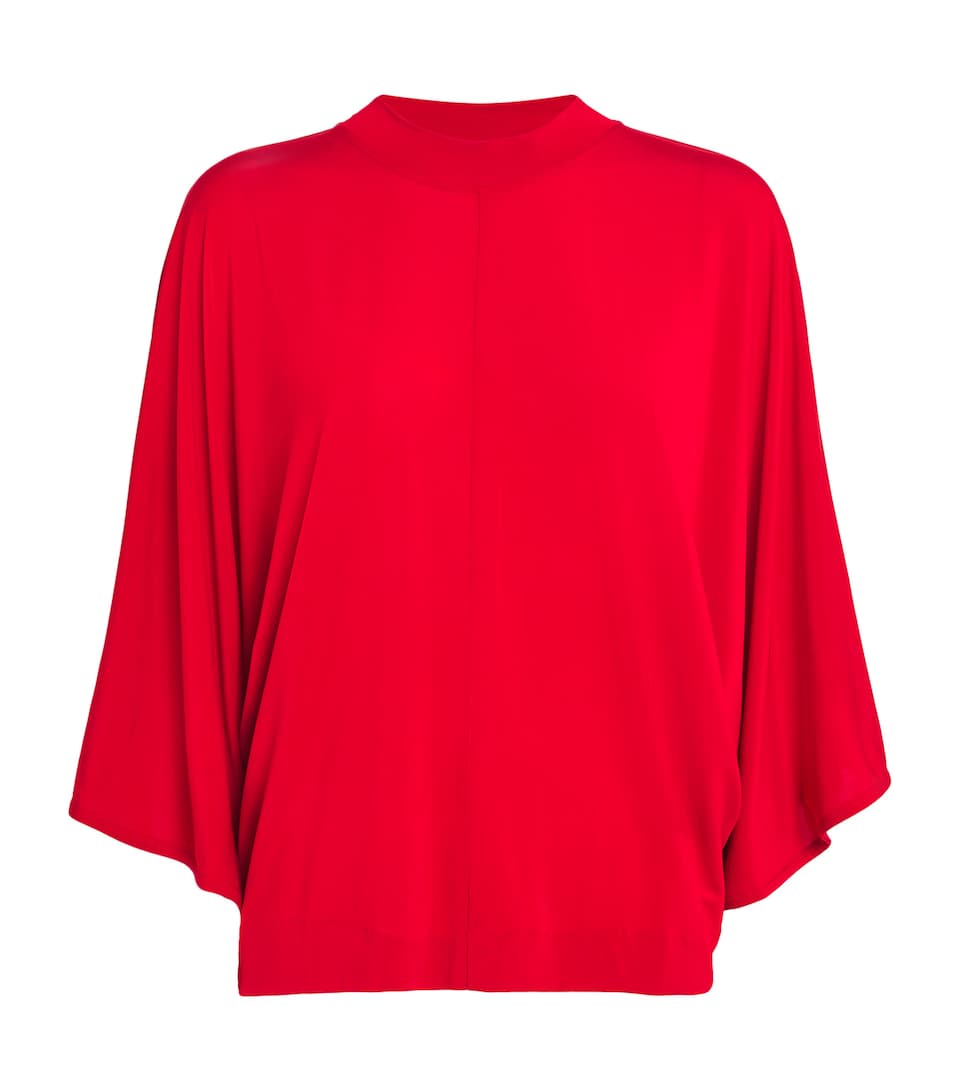 Cape-Sleeve Blouse