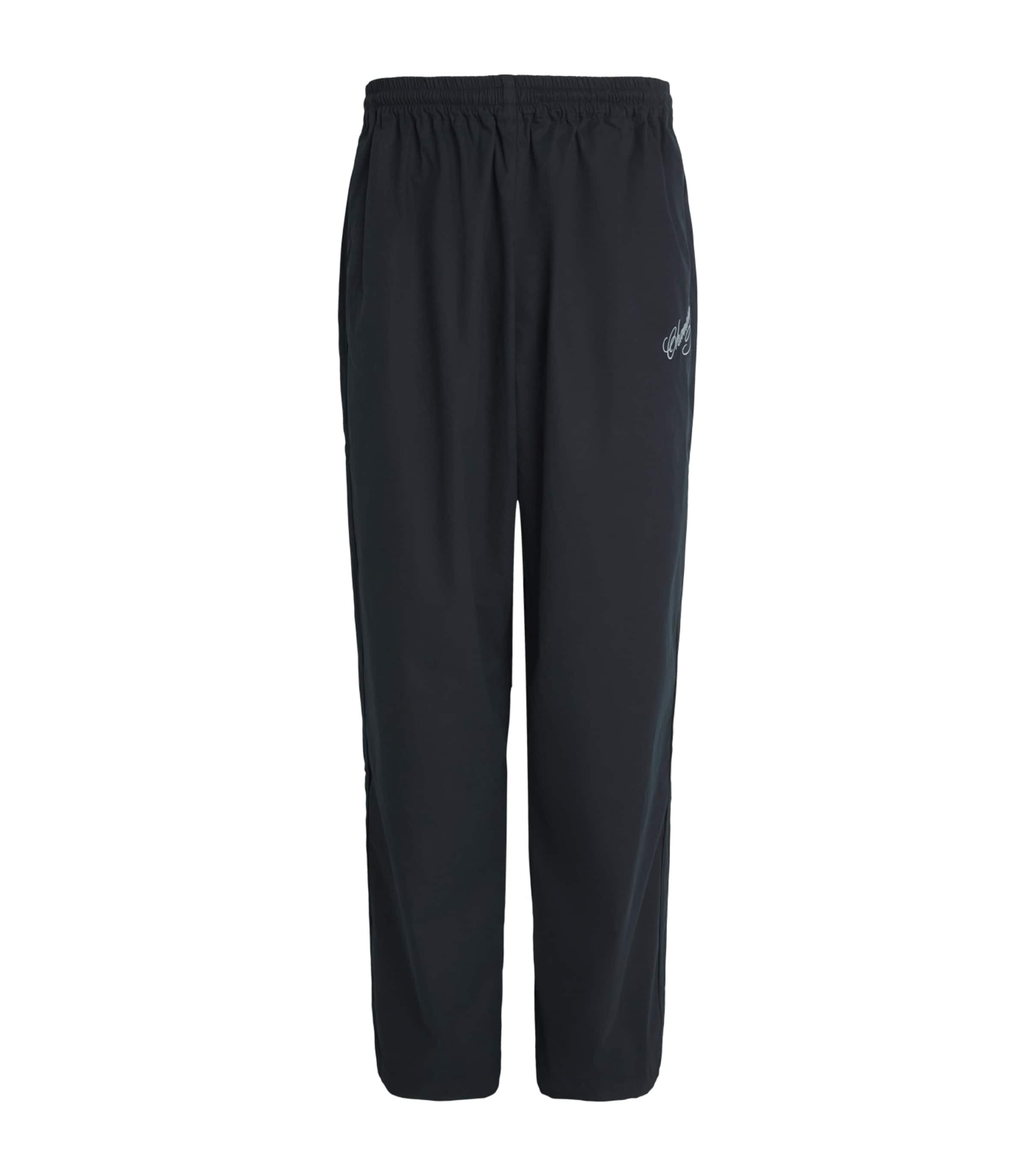 Willy Chavarria Mens Ruff Rider Track Trousers Black