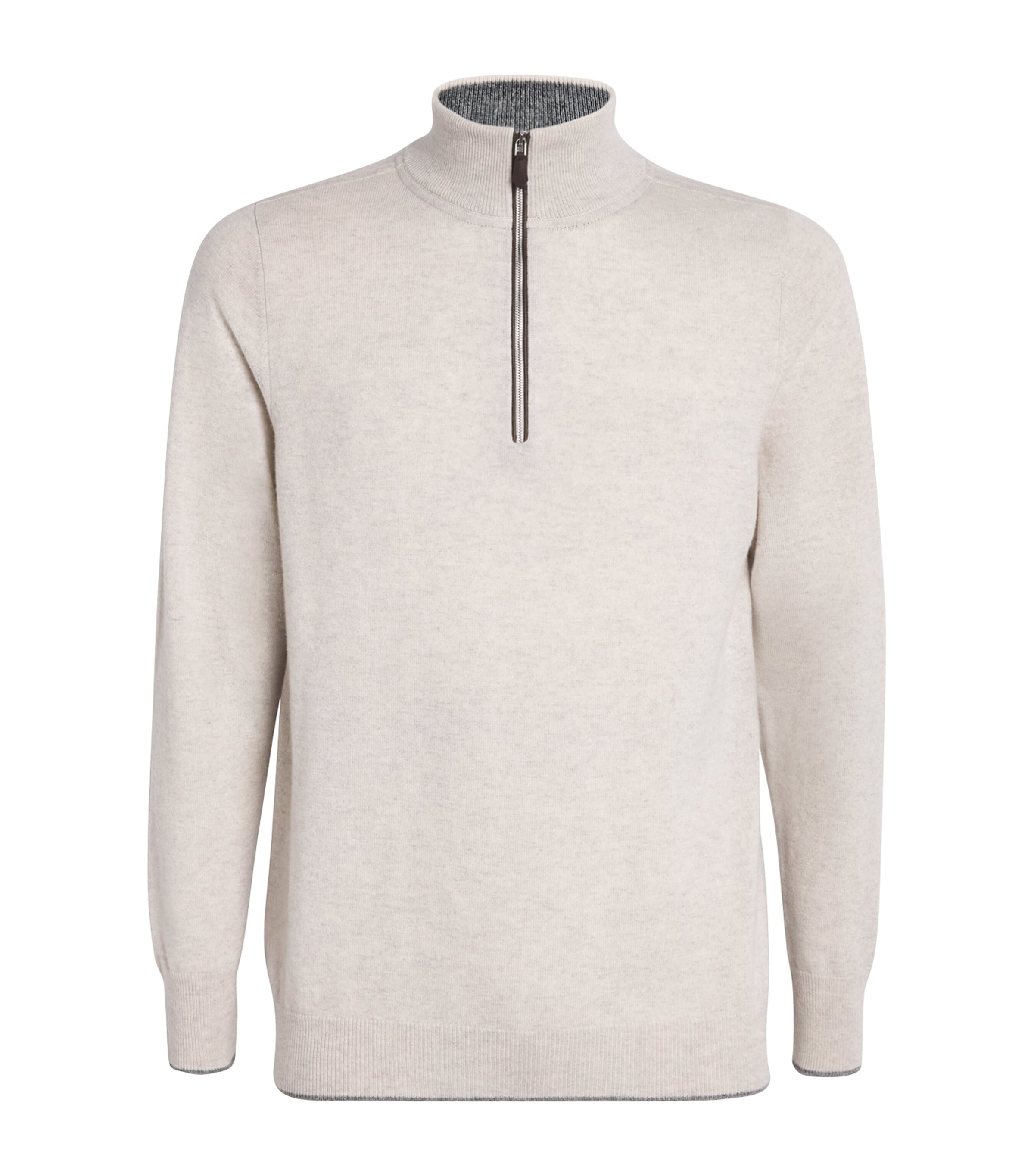 Cashmere Quarter-Zip Carnaby Sweater