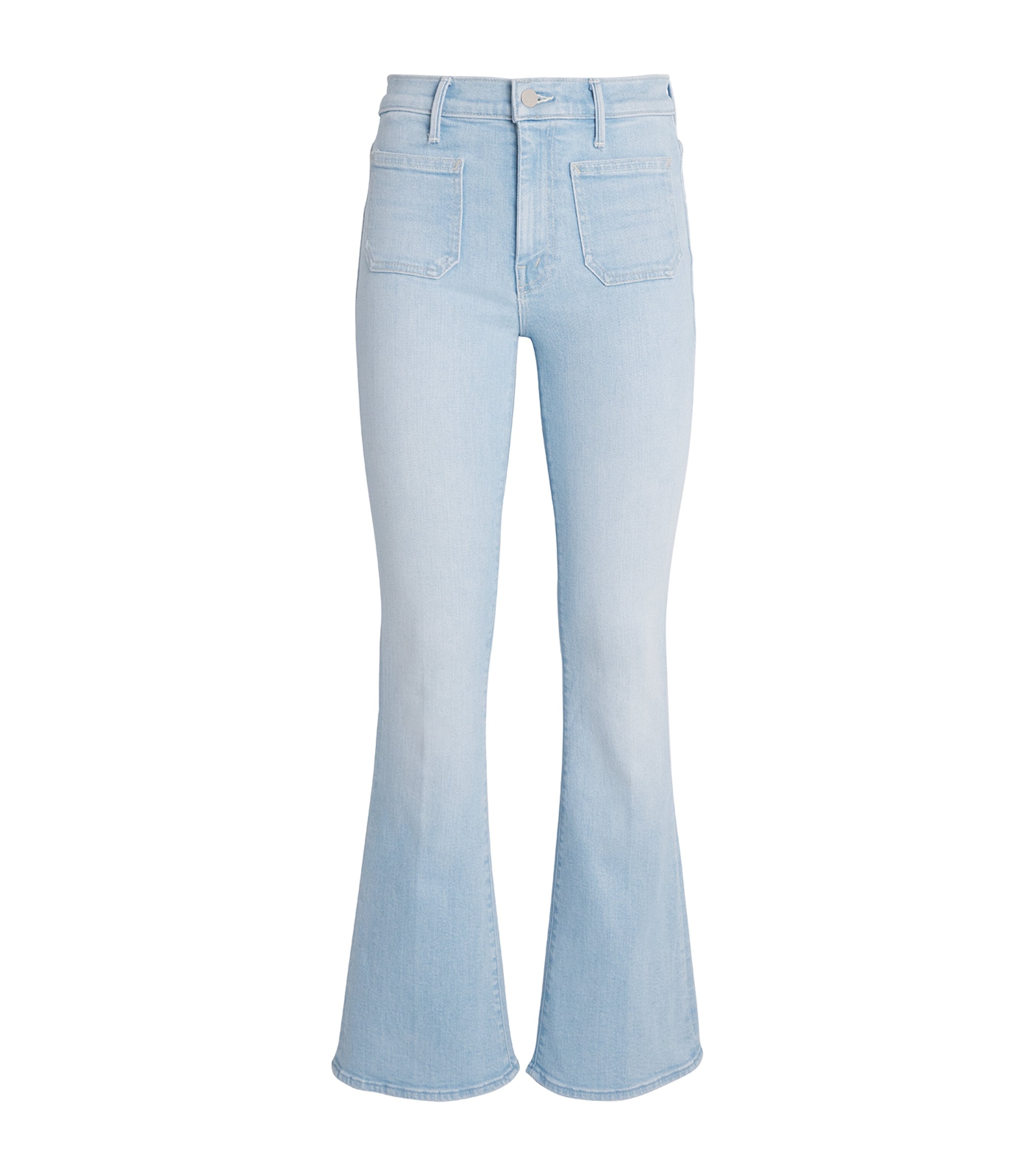 MOTHER Womens The Patch Pocket Weekender Flared Jeans Sauced By Six