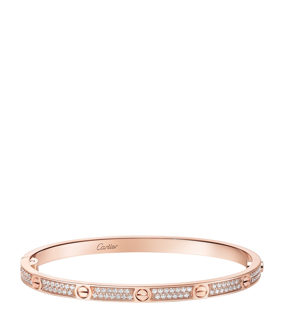 Rose Gold and Diamond LOVE Bracelet