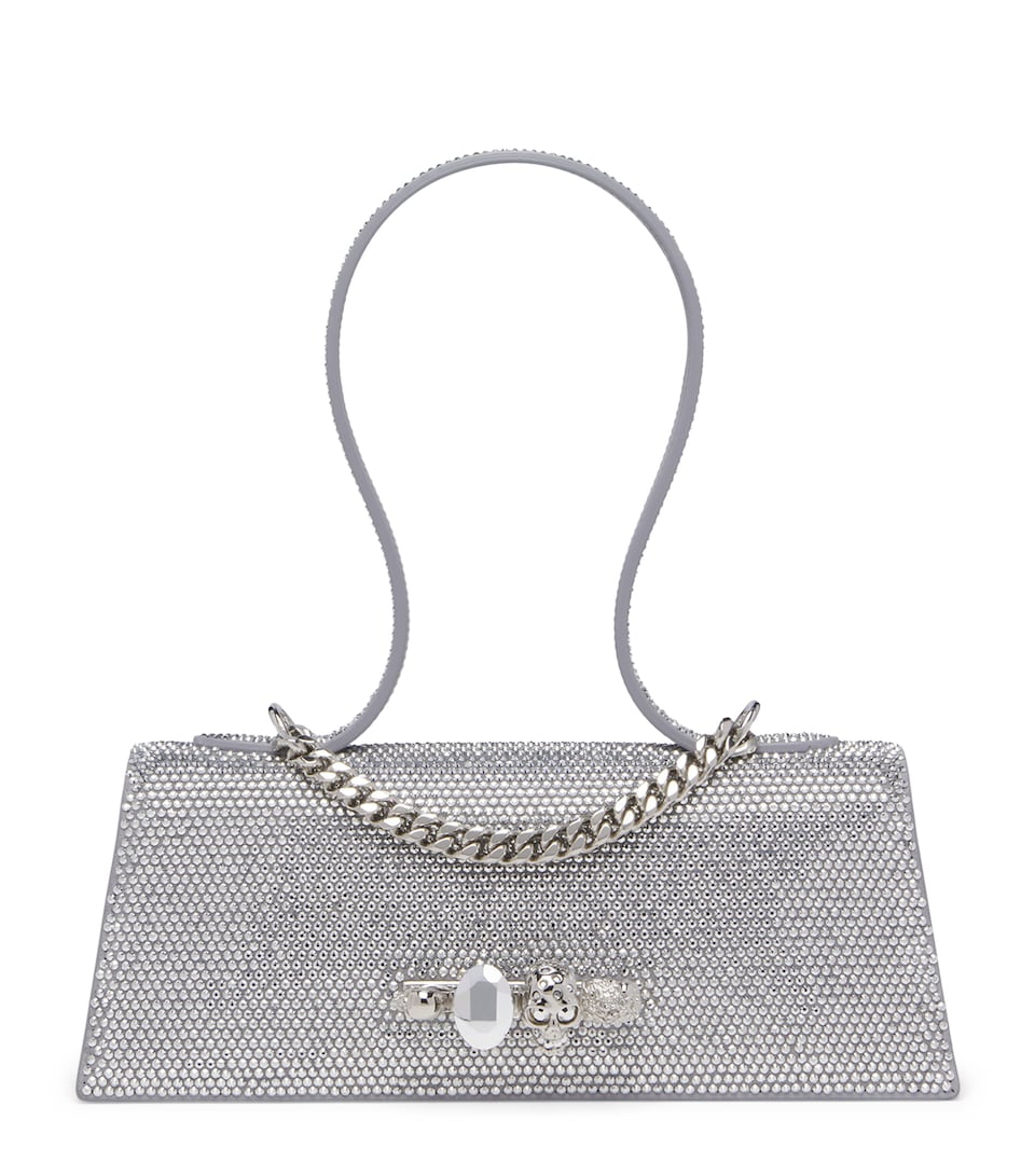 McQueen Calfskin Jewelled Top-Handle bag