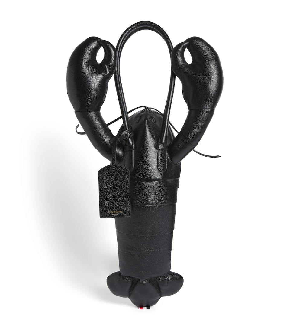 Thom Browne Pebble Grain Leather Lobster Bag Black