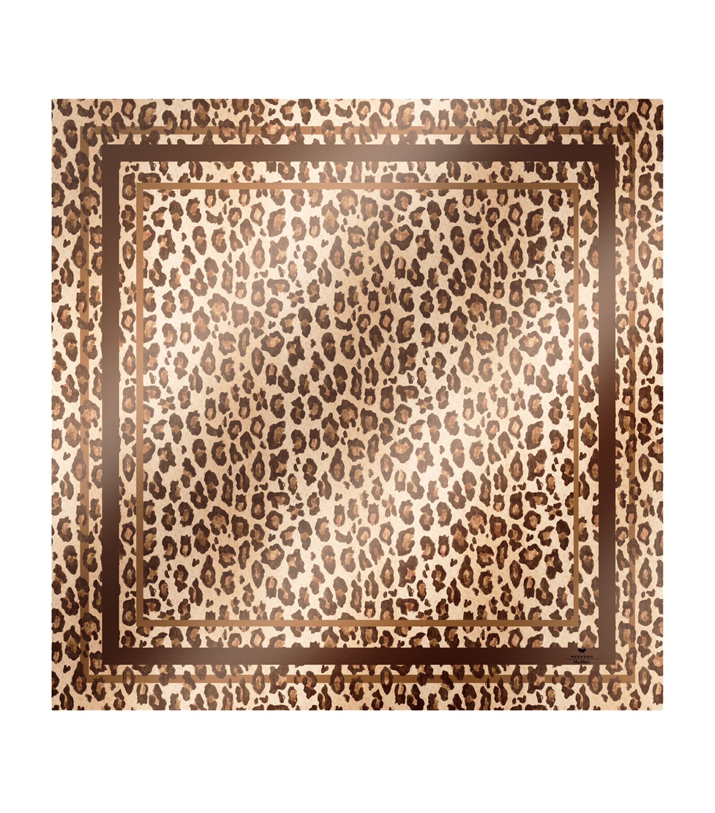 Silk Leopard Print Scarf