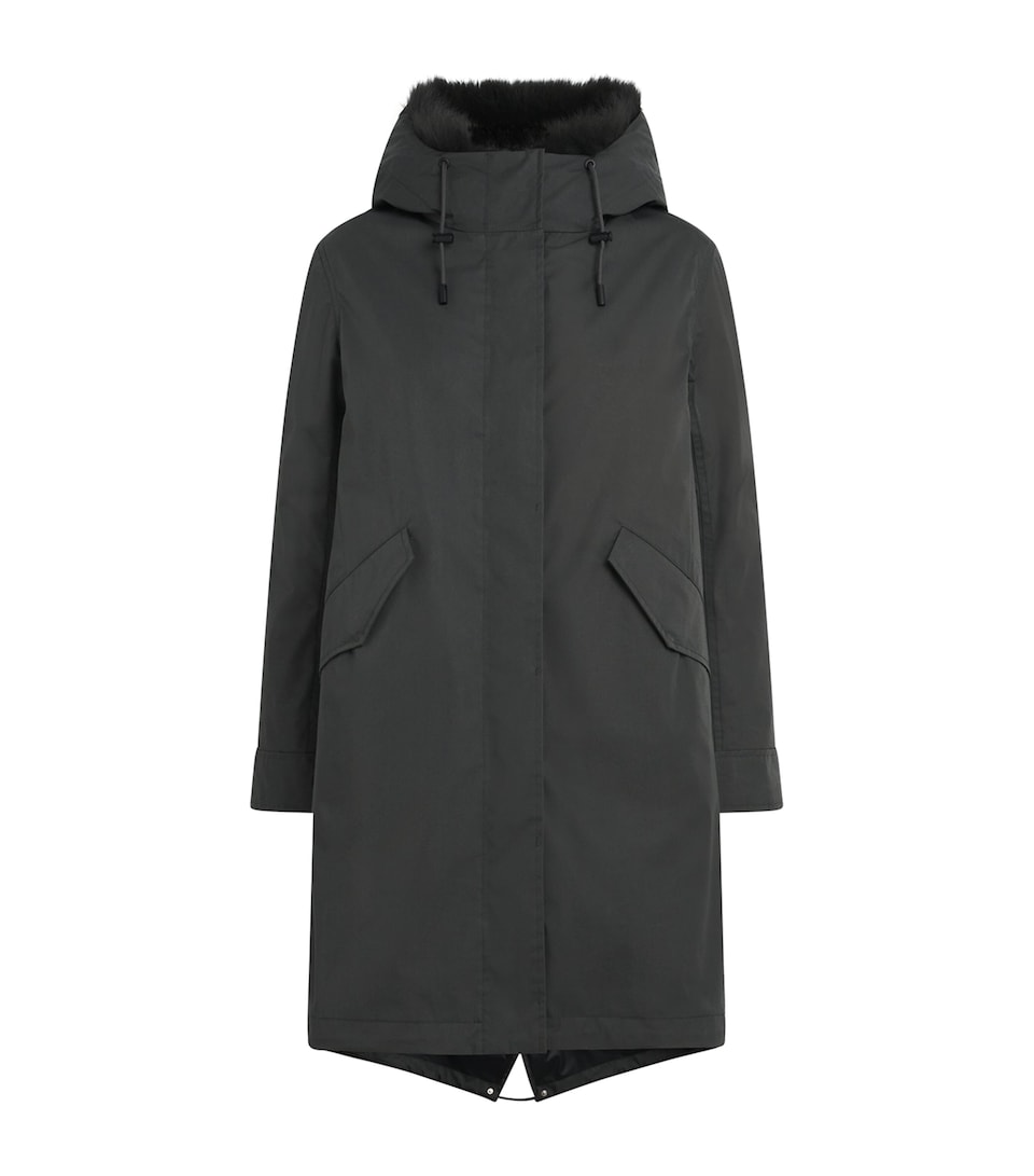 Fox-Rabbit Blended-Cotton Parka (72cm)