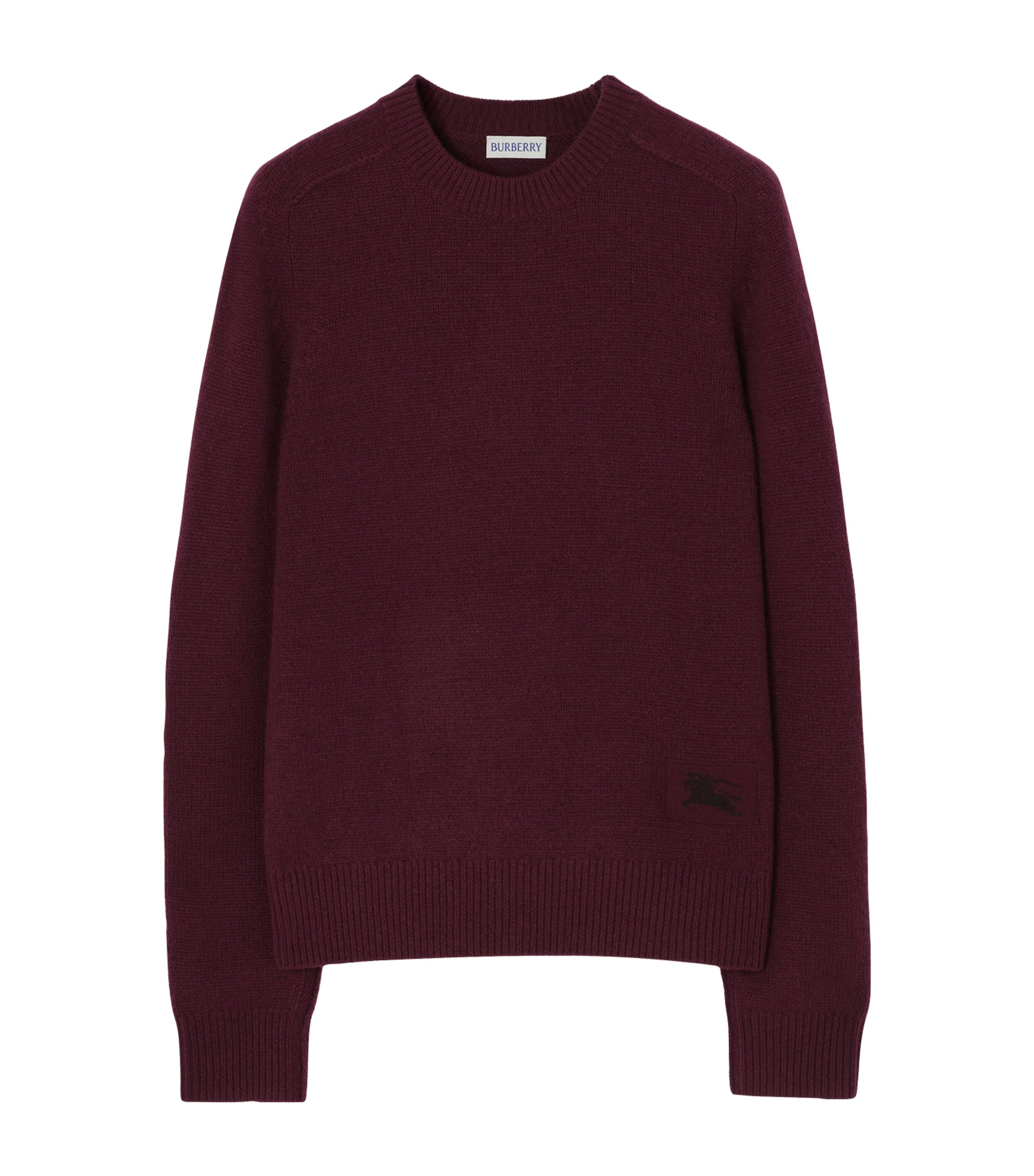 Burberry Womens Cashmere Crew-Neck Sweater Acer Purple