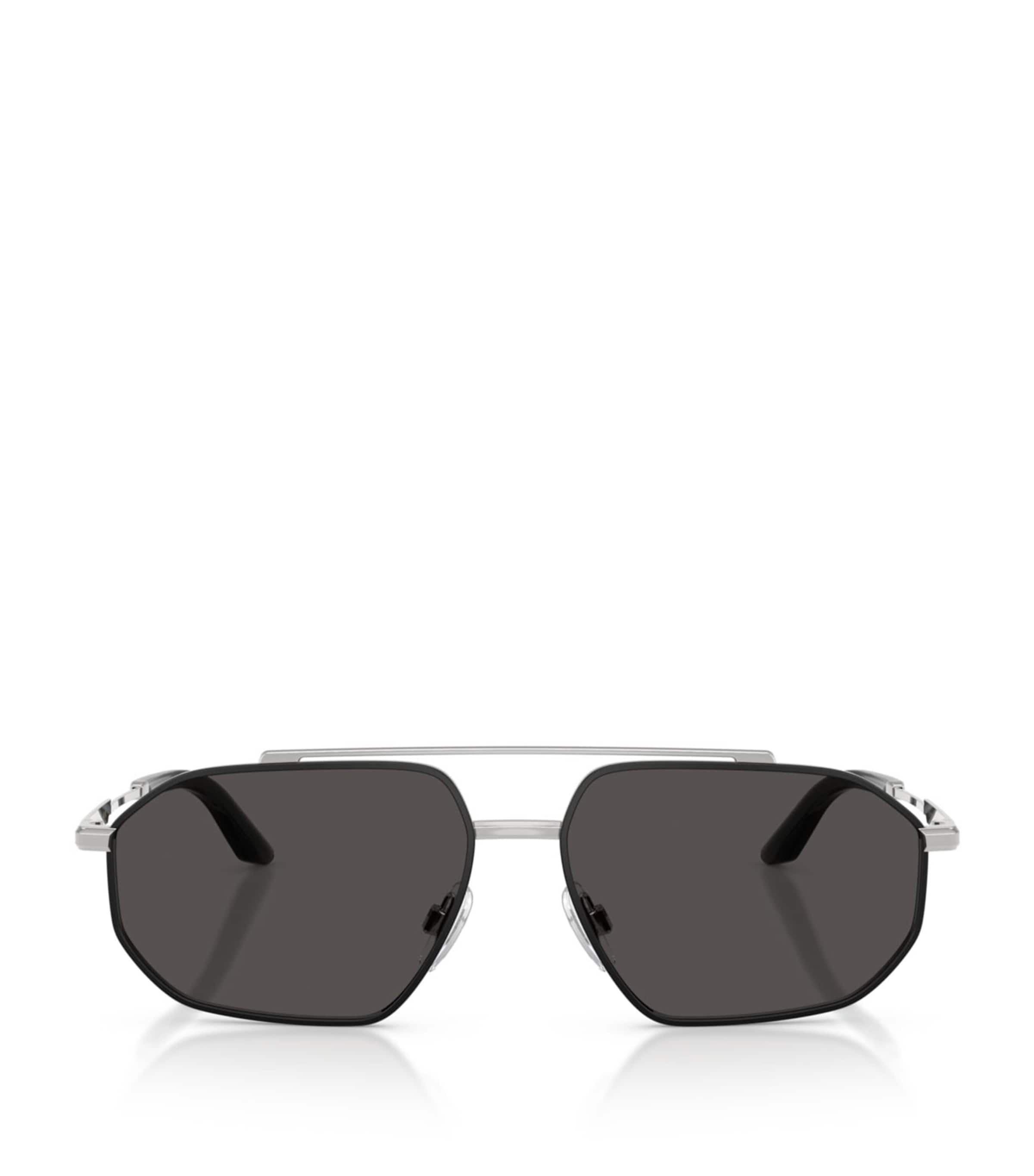 Dolce&Gabbana Metal Pilot Sunglasses Silver