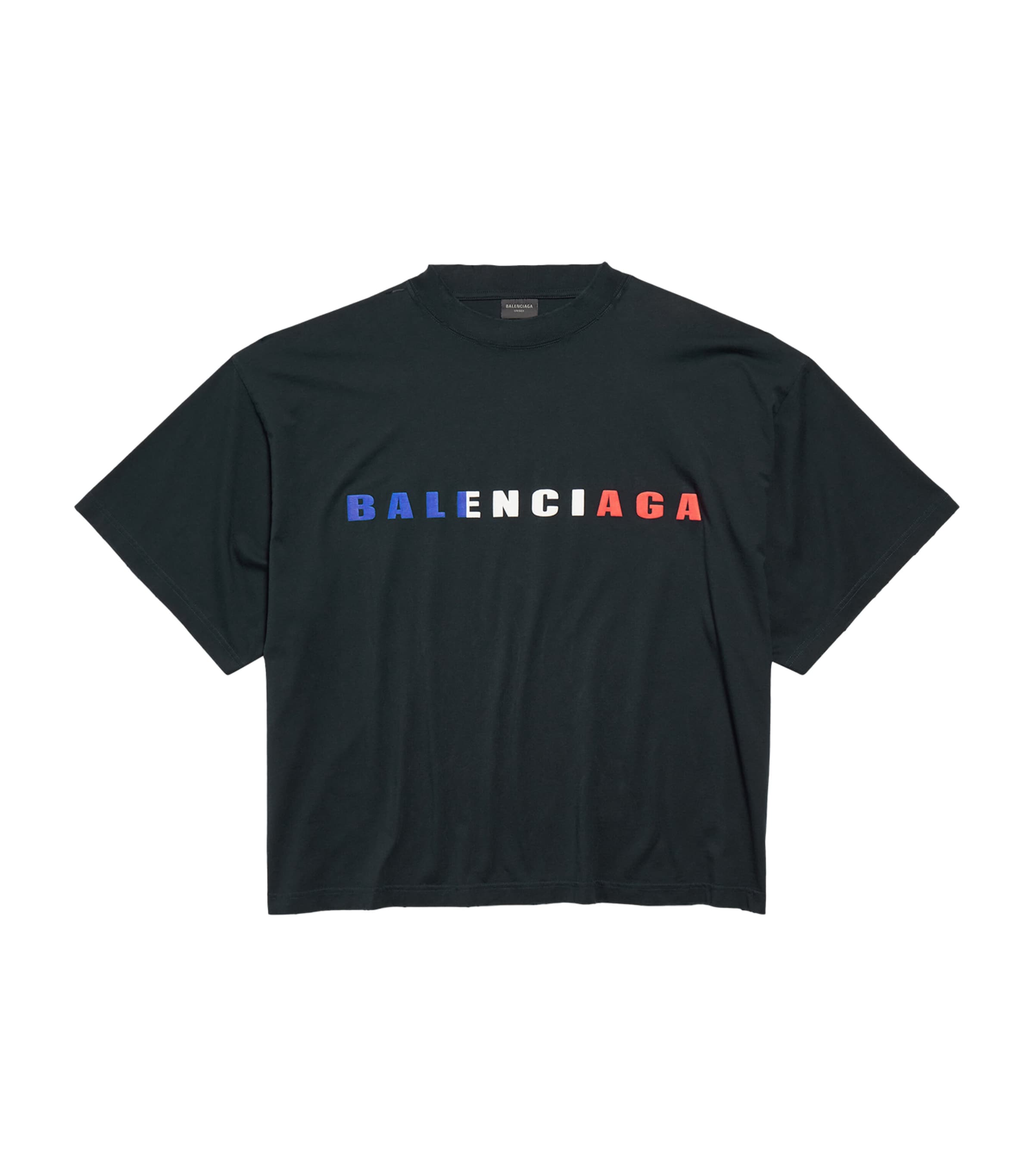 Balenciaga Oversized Distressed Logo T-Shirt | Harrods US