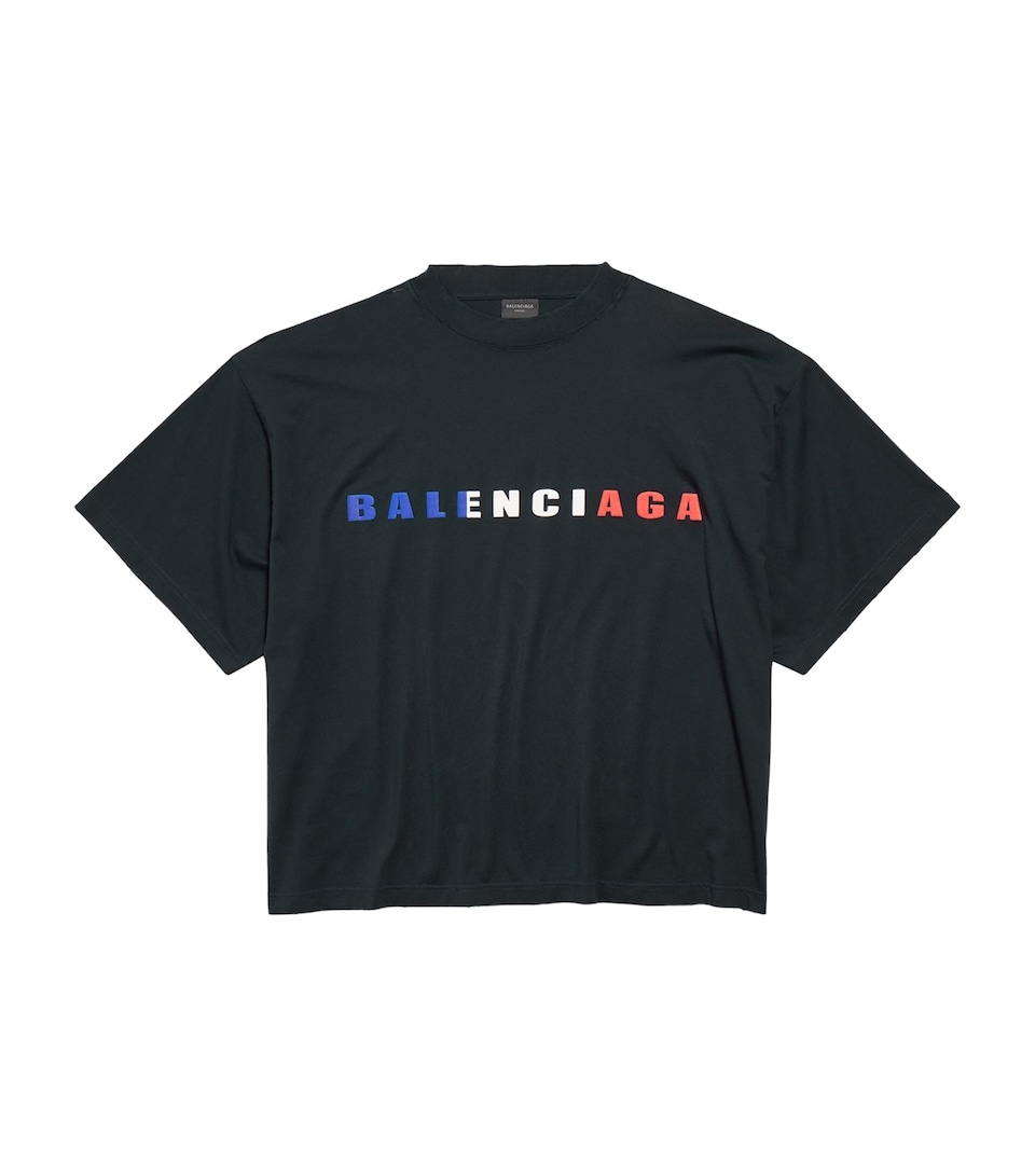 Cotton Cropped Logo T-Shirt