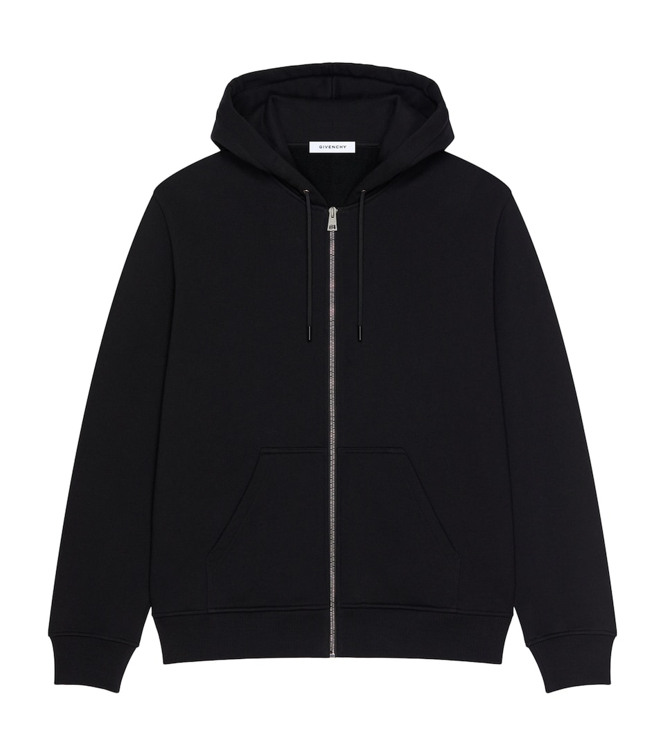 Givenchy Mens Fleece Photographic Negative Zip-Up Hoodie
