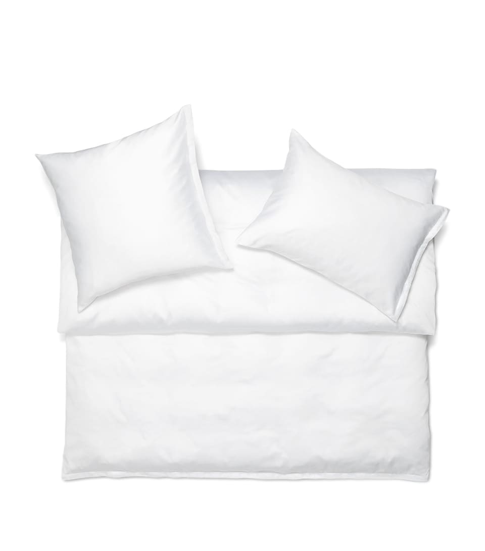 Schlossberg Satin Noblesse Uni Super King Fitted Sheet (180cm x 200cm) Printemps