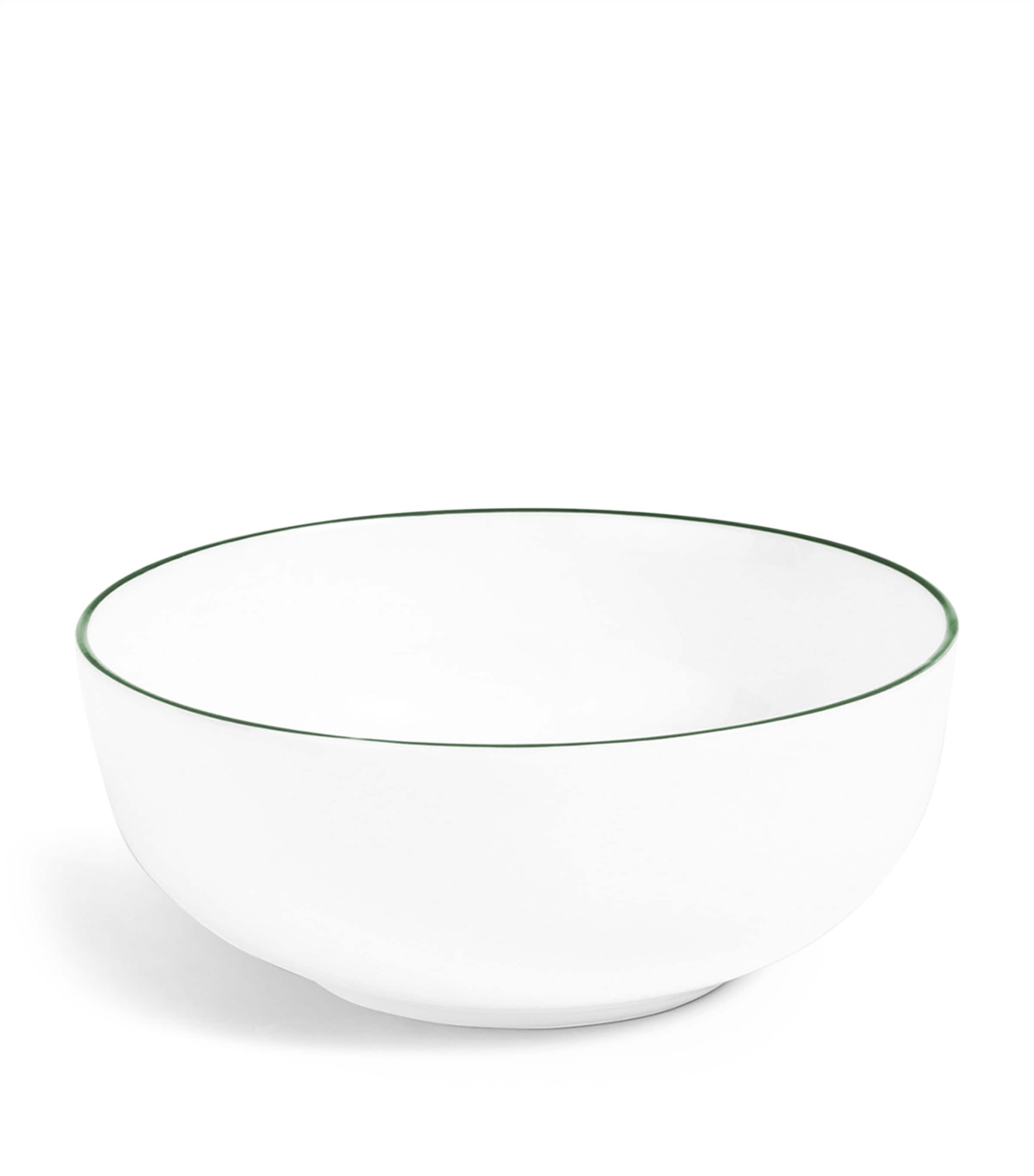 Richard Brendon Bone China Line Cereal Bowl (14.5cm) Forest Green