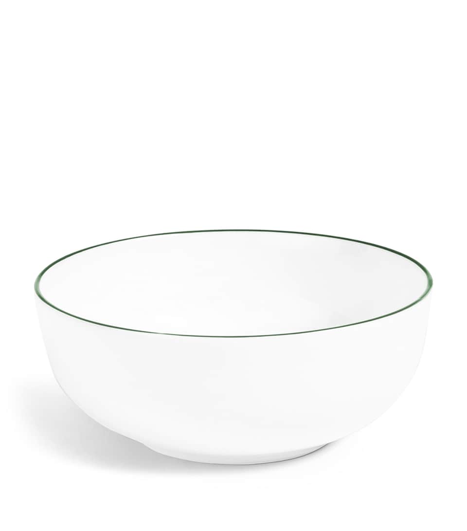 Richard Brendon Bone China Line Cereal Bowl (14.5cm) Forest Green