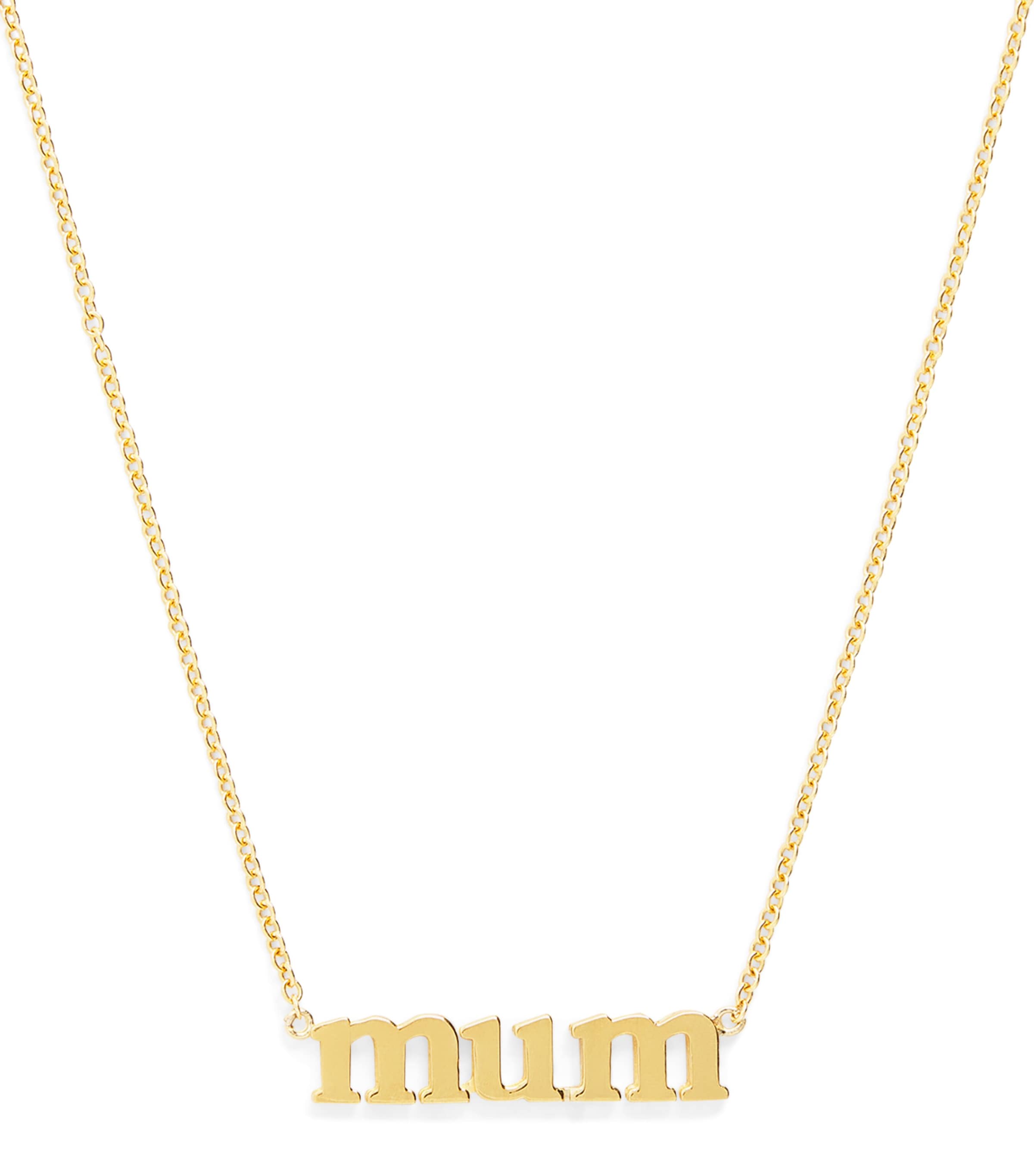 Yellow Gold Mum Necklace
