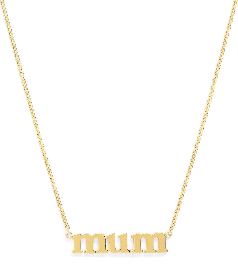 Yellow Gold Mum Necklace