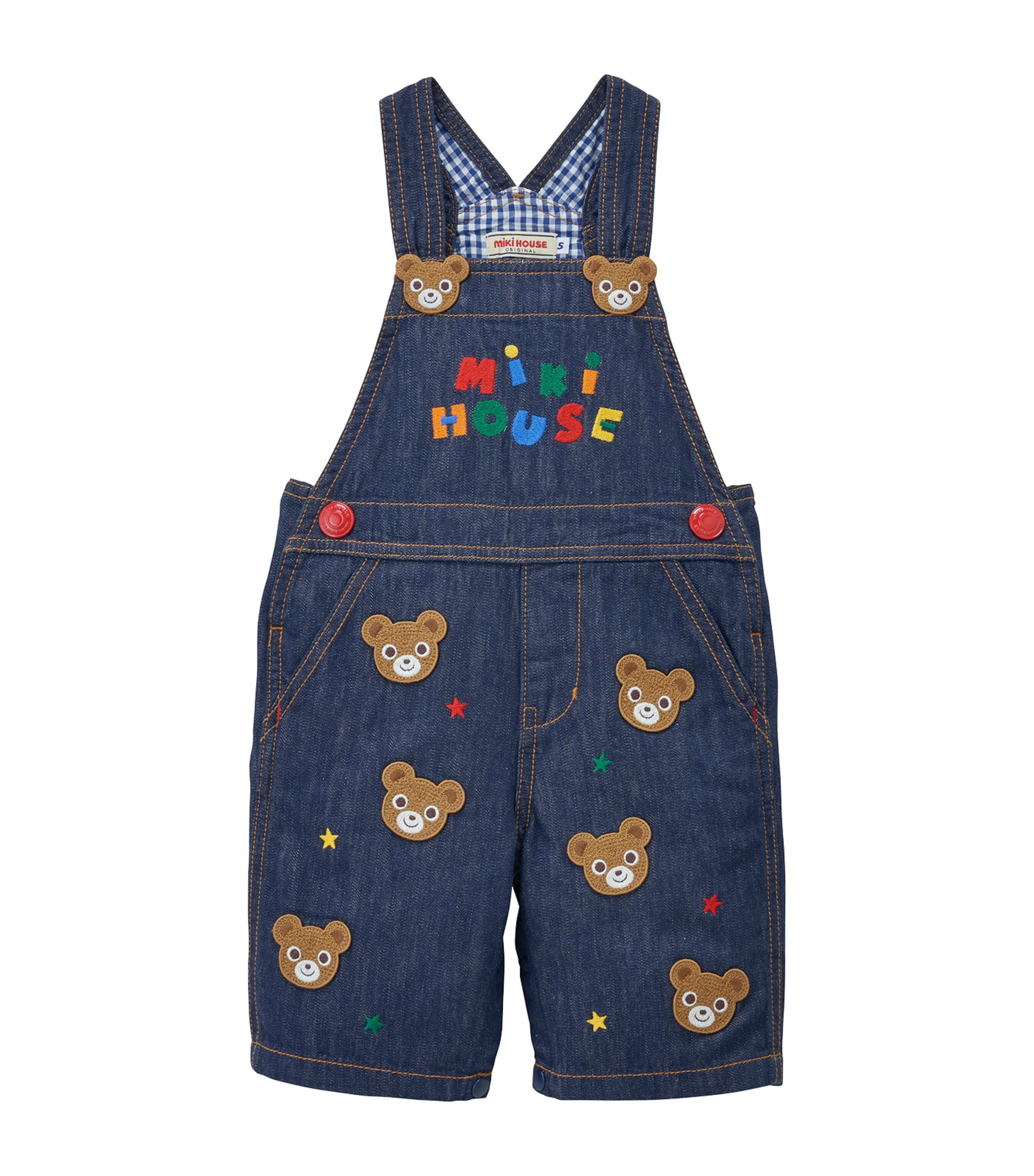 Embroidered Bear Dungarees (3-36 Months)