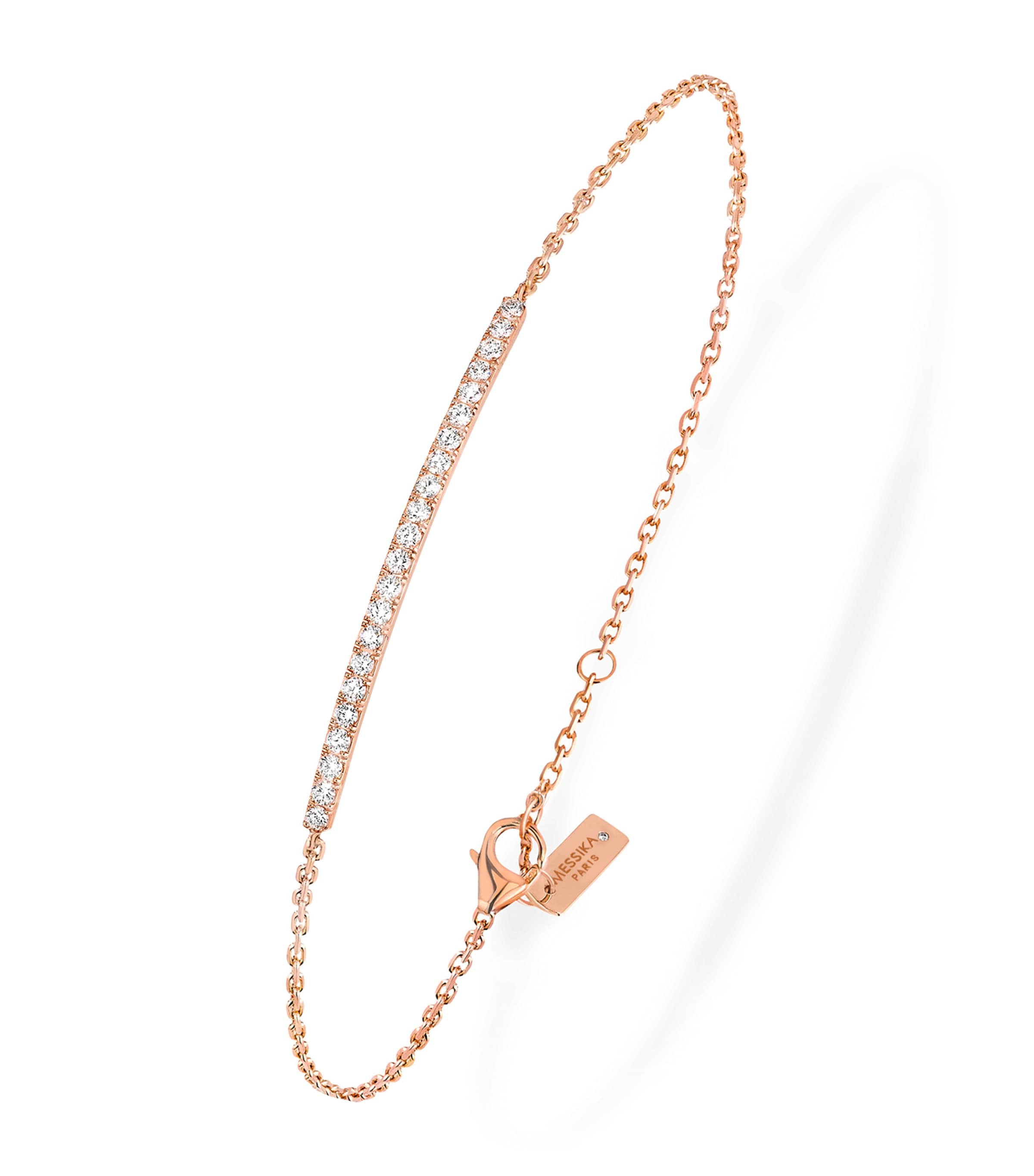 Rose Gold and Diamond Gatsby Bracelet