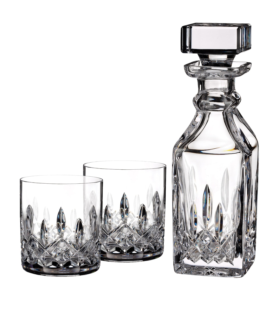 Waterford Lismore Connoisseur Decanter and Tumblers Set Clear
