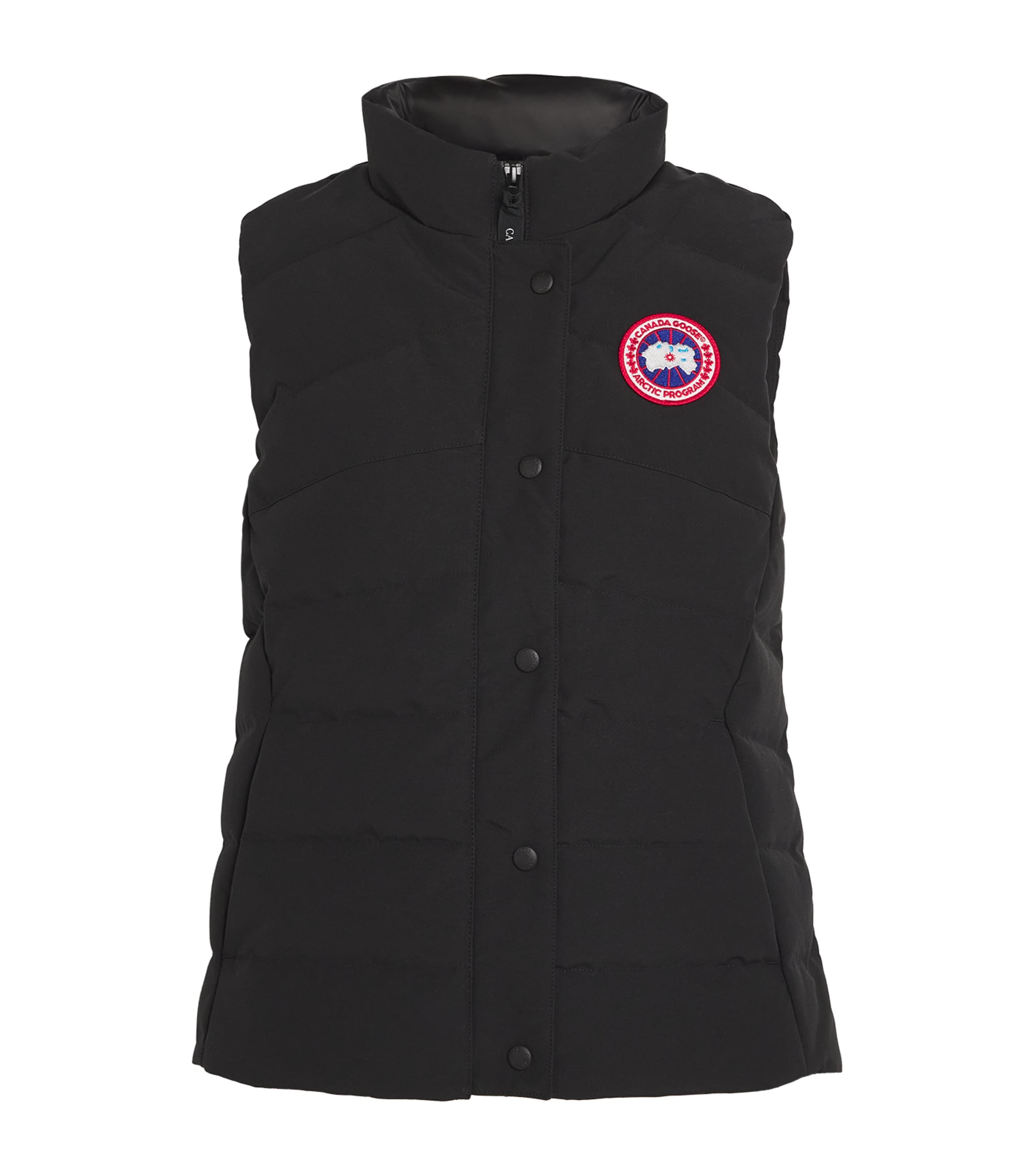 Canada Goose Womens Down-Filled Padded Freestyle Gilet Black