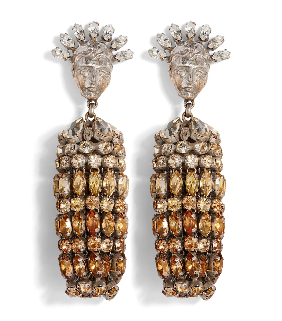 Schiaparelli Face Tassel Earrings Sfumato