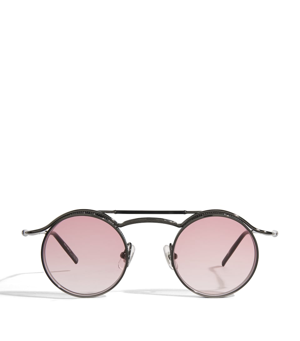 Matsuda 2903H Cross-Bar Sunglasses Ruthenium Pink