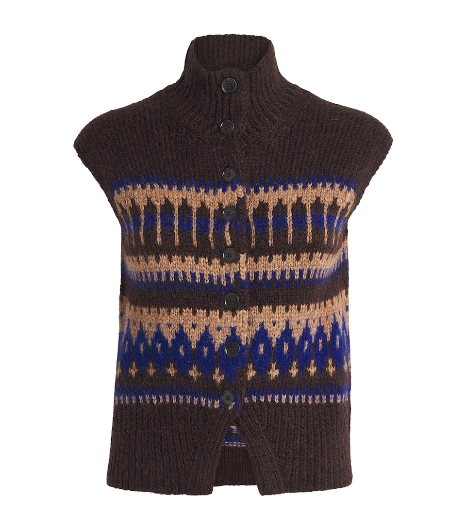 Alpaca-Merino-Blend Sweater Vest