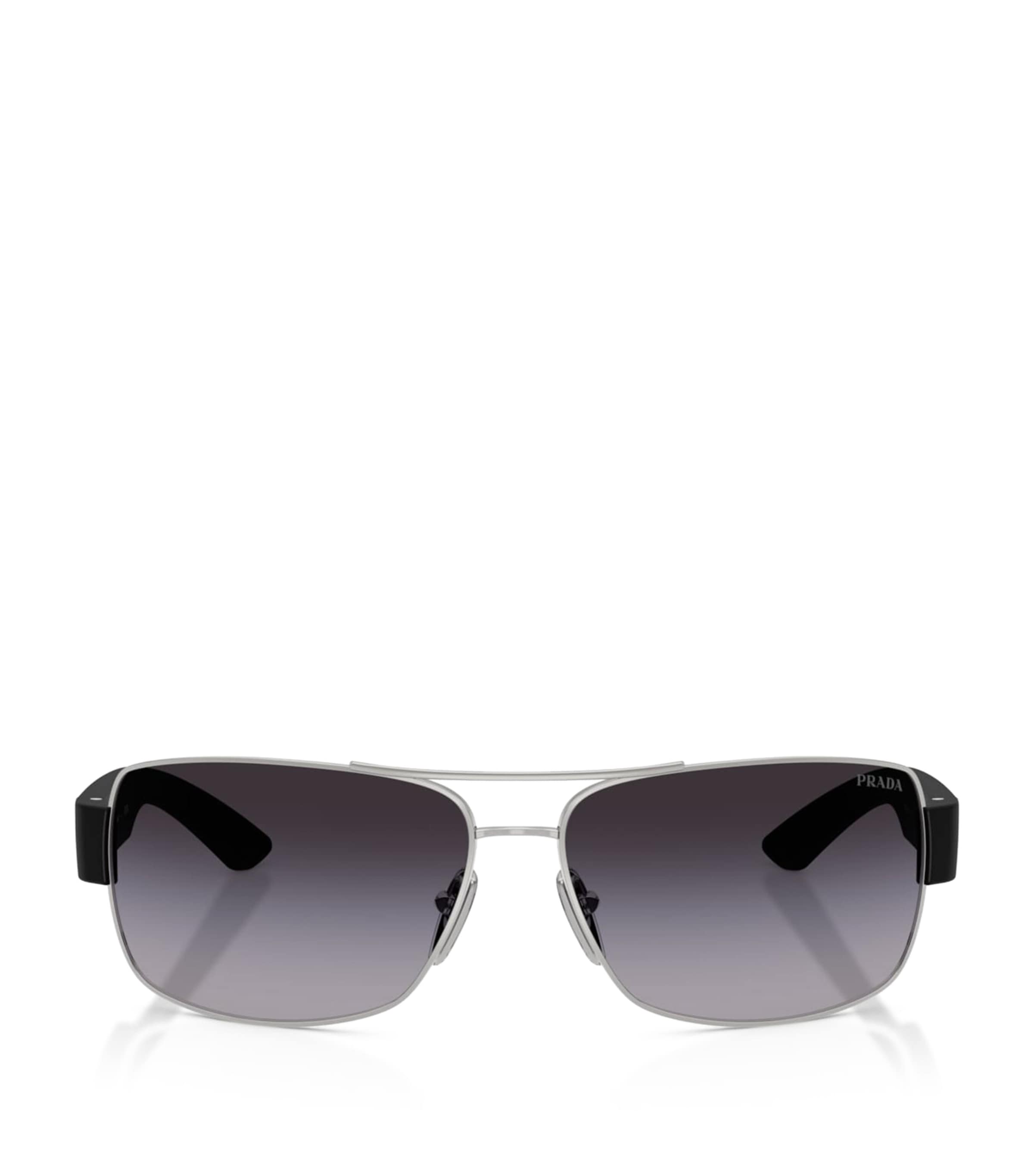 Prada Linea Rossa Metal PR B52S Sunglasses Silver