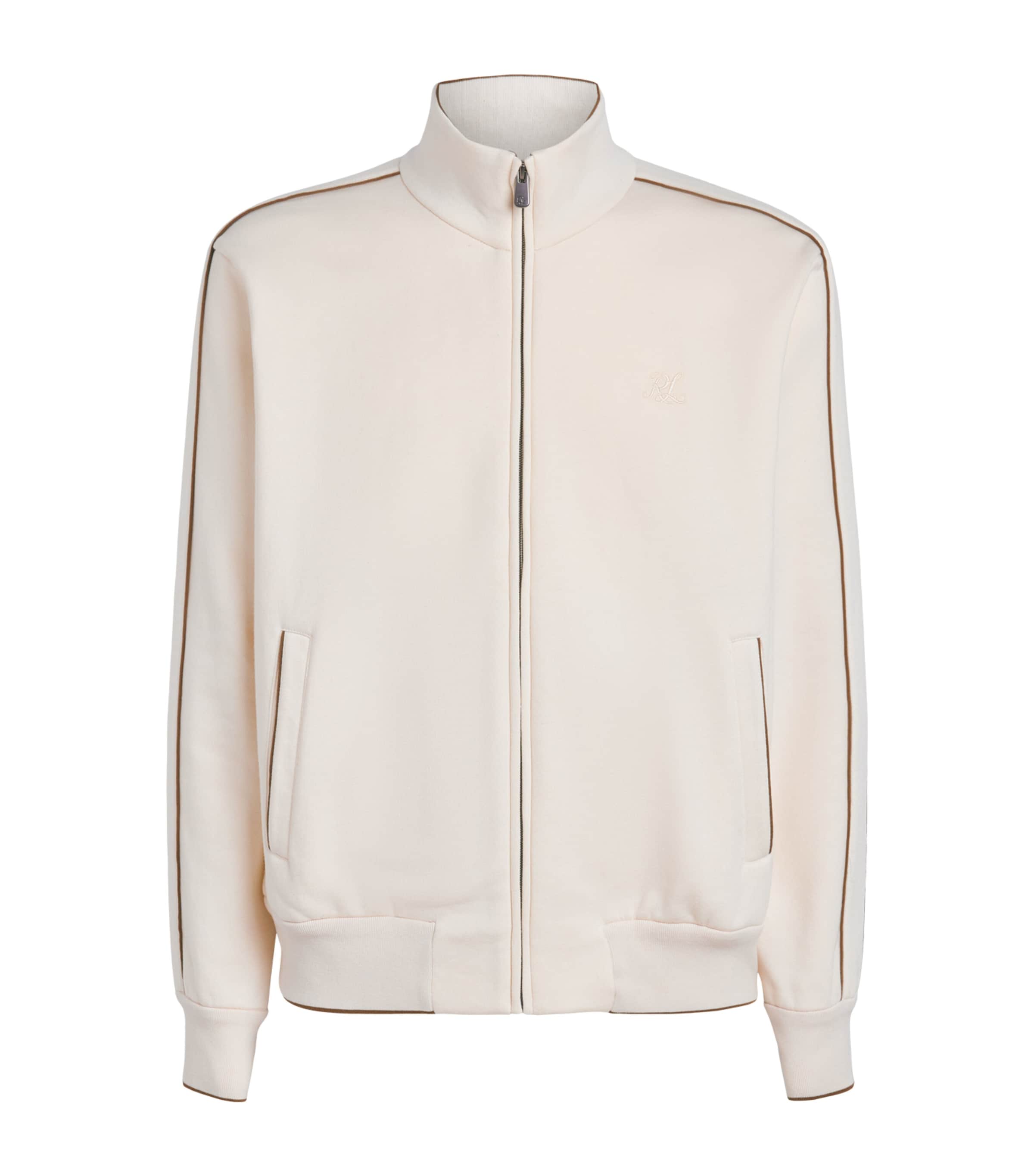 Ralph Lauren Purple Label Mens Cotton-Cashmere Sweatshirt Cream