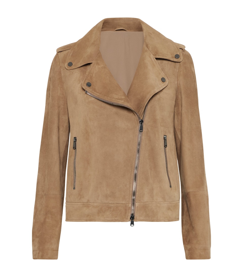 Suede Biker Jacket