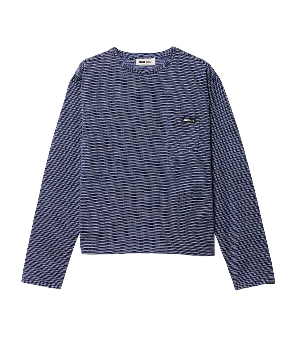 Jacquard Long-Sleeve T-Shirt