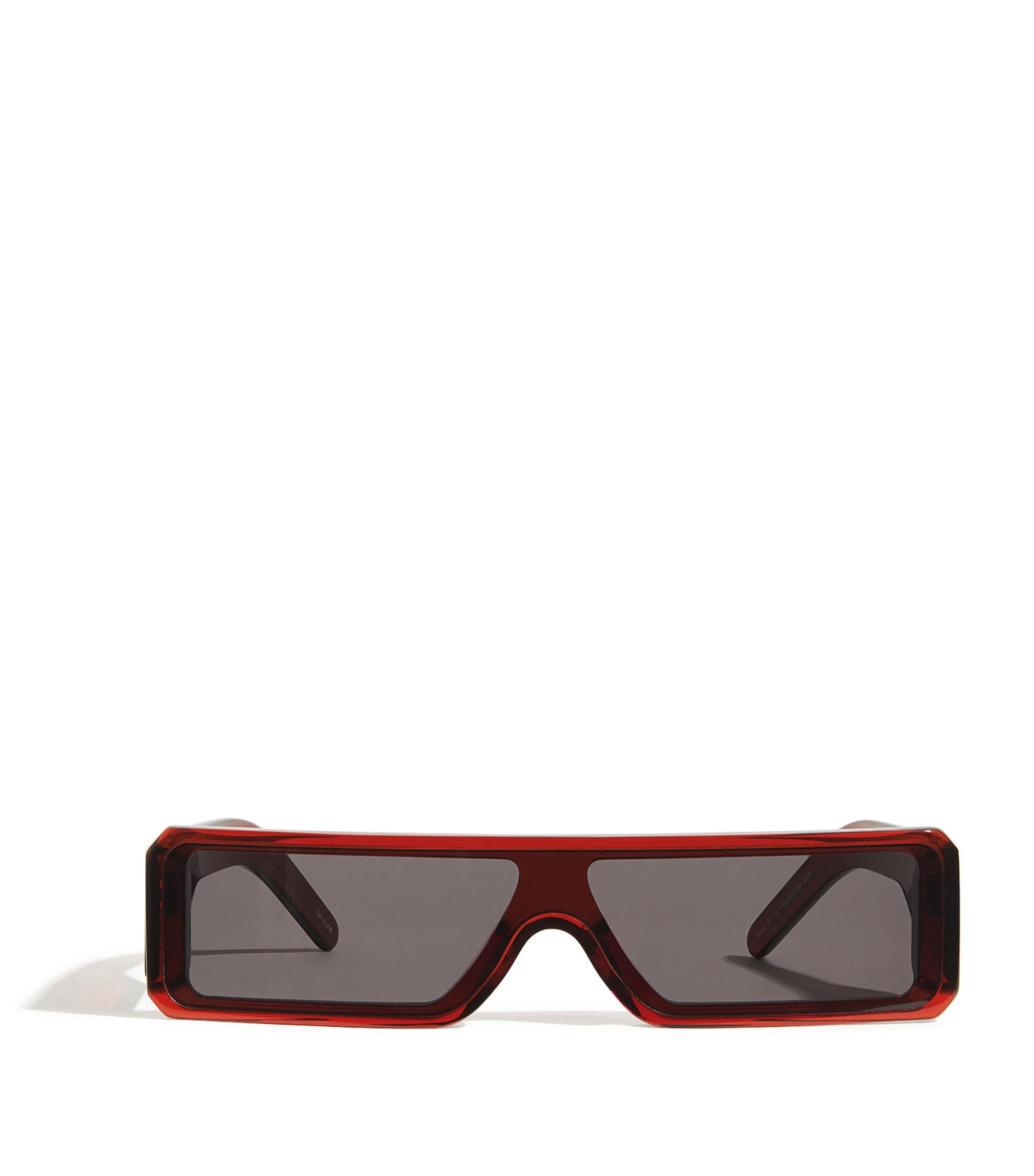 Rick Owens Acetate Geth Sunglasses Bld Tmpl/blk