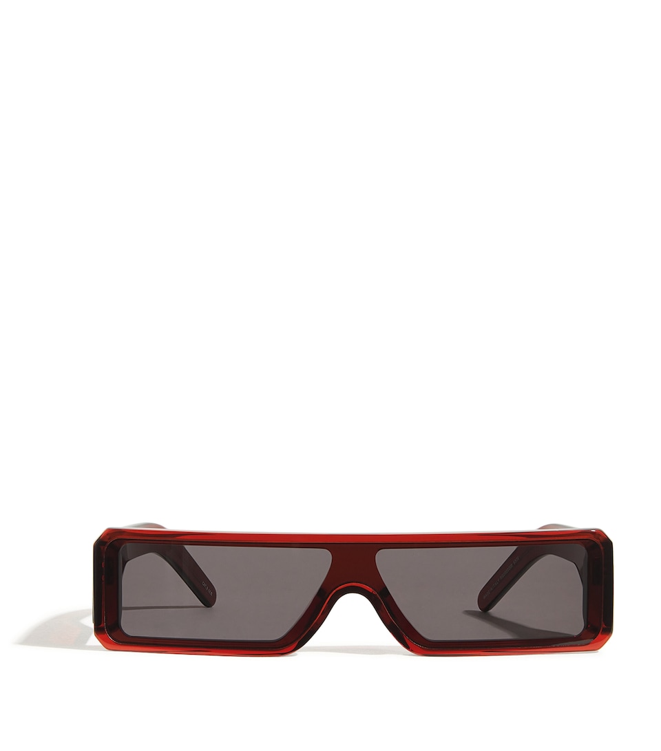 Rick Owens Acetate Geth Sunglasses Bld Tmpl/blk
