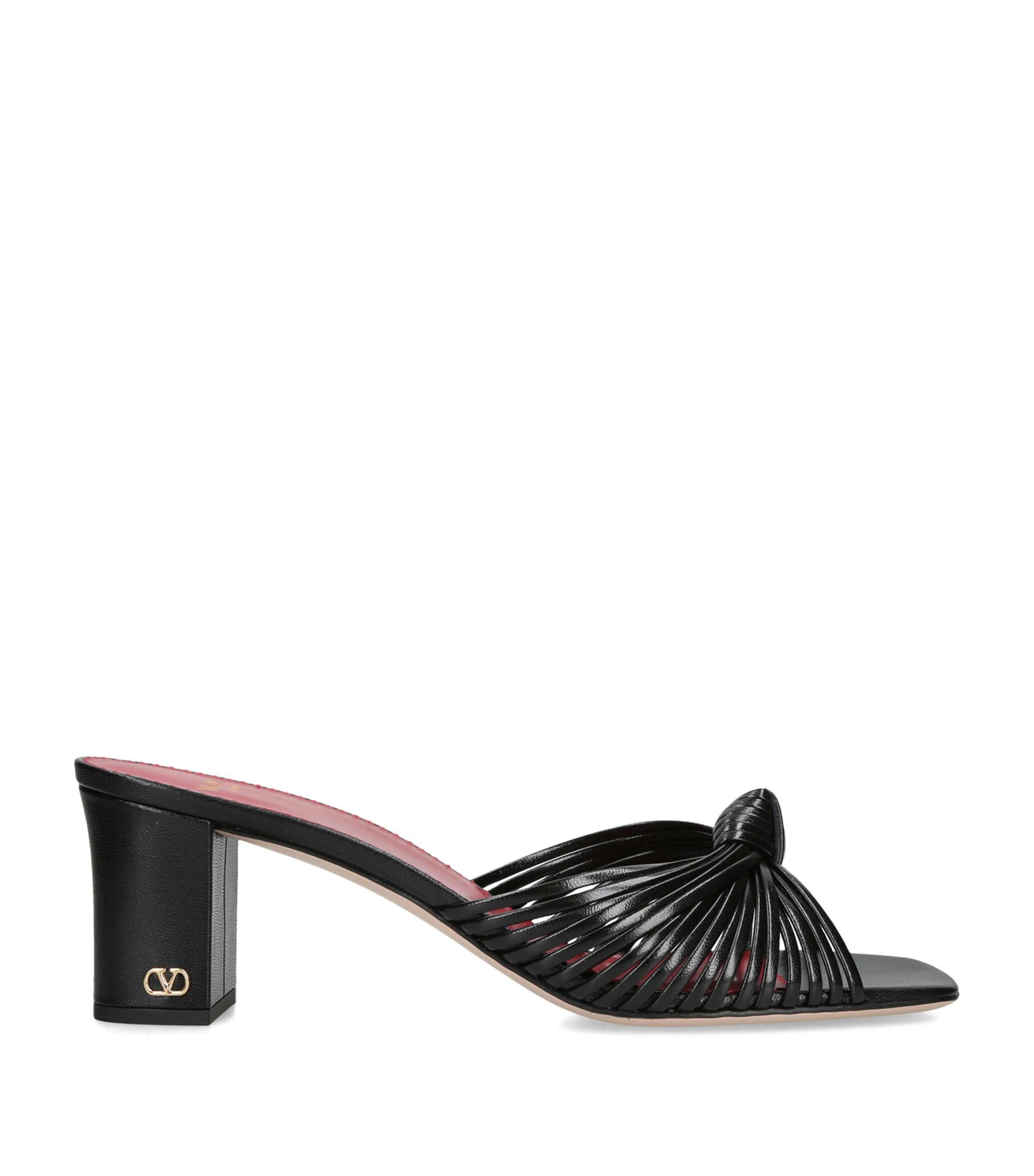 Valentino Garavani Leather Annet Mules 60 Black