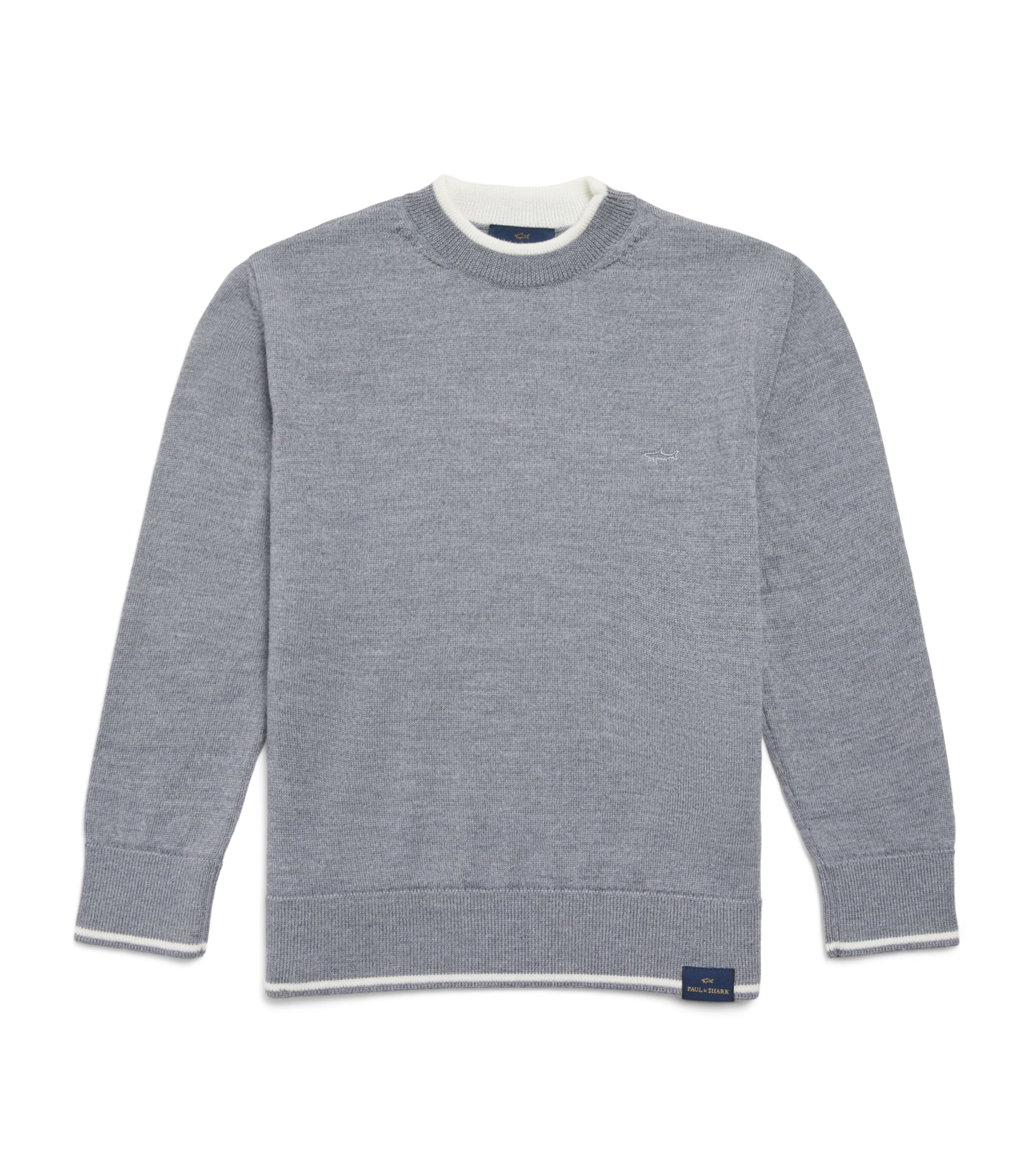 Paul & Shark Wool Sweater (4-16 Years) Gri Ch.m/gris