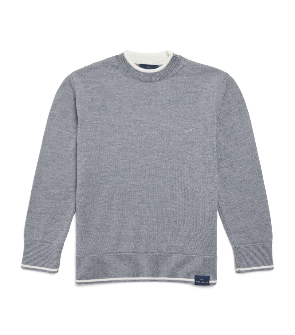 Paul & Shark Wool Sweater (4-16 Years) Gri Ch.m/gris