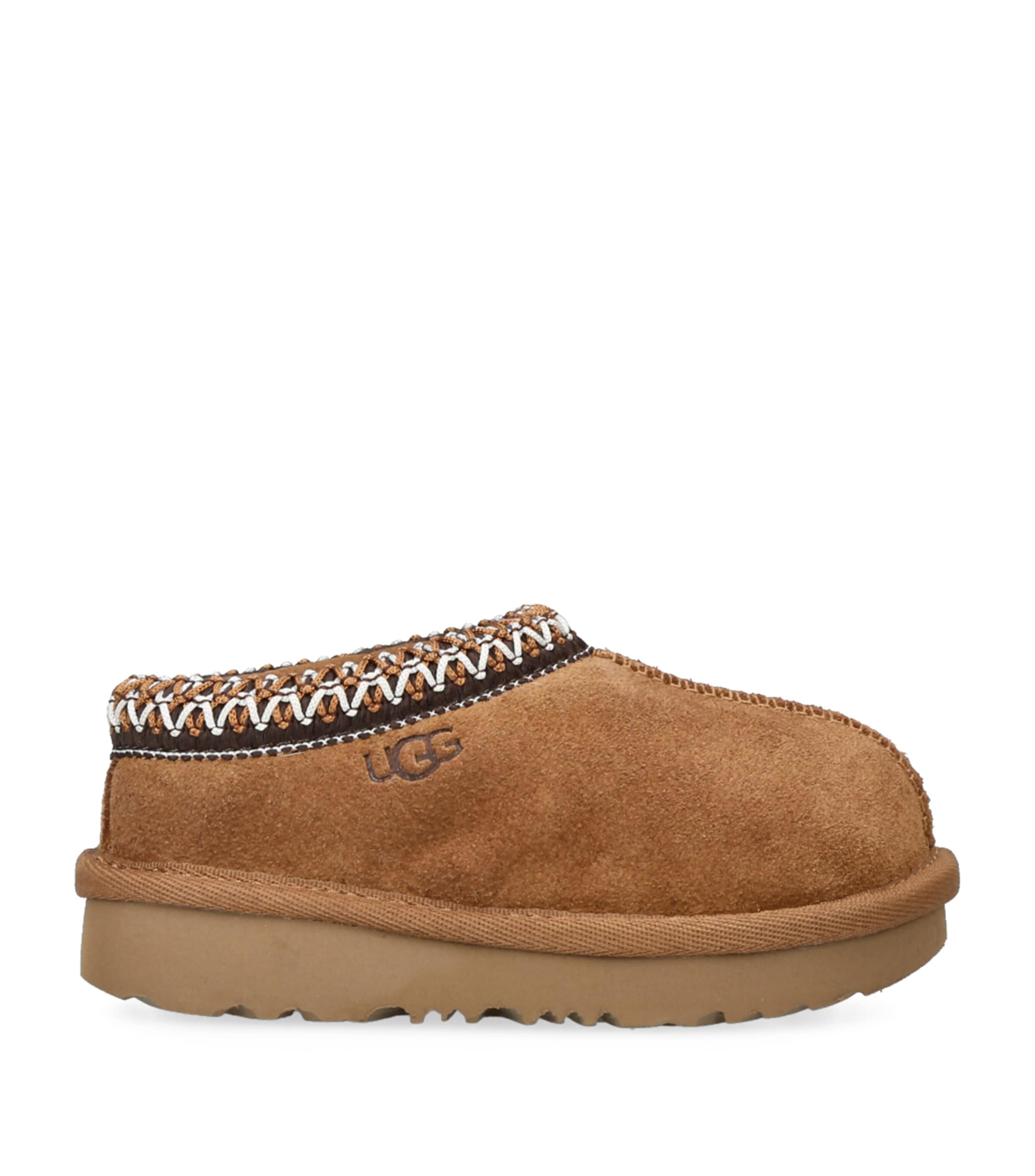 UGG Kids Suede Tasman II Slippers Brown