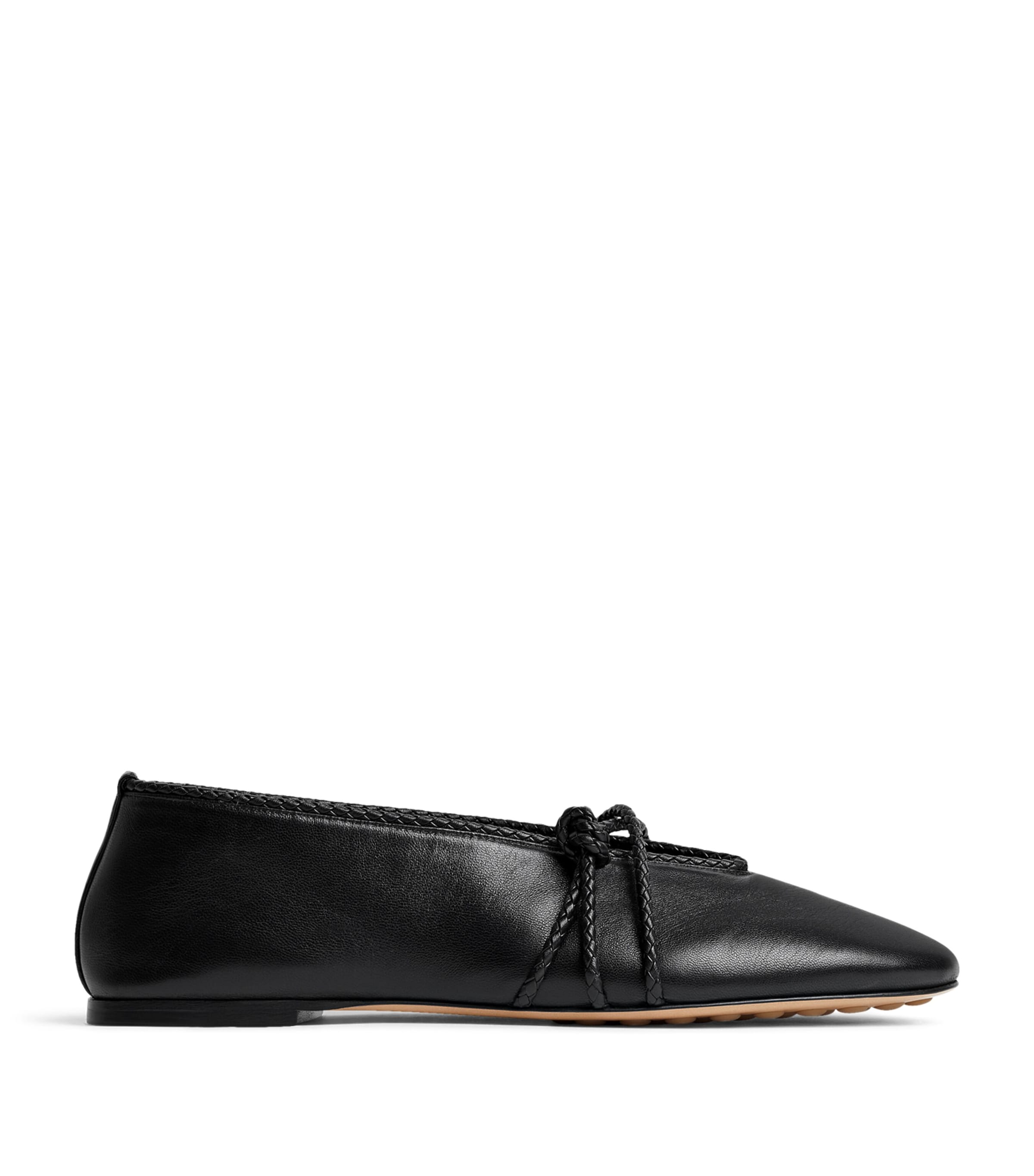 Lambskin Mary-Jane Ballet Flats