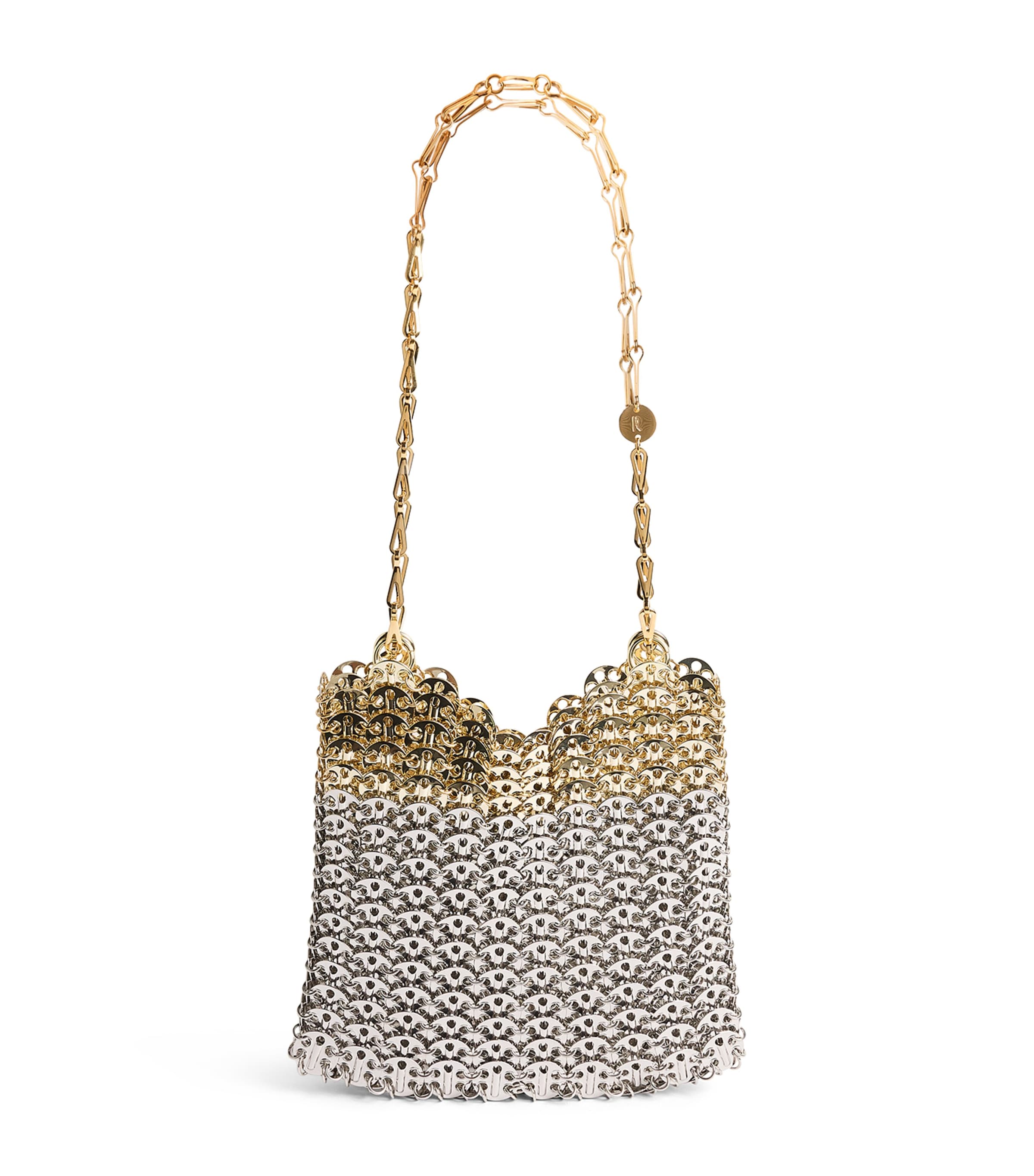 Rabanne 1969 Iconic Skyline Shoulder Bag Silver/light Gold