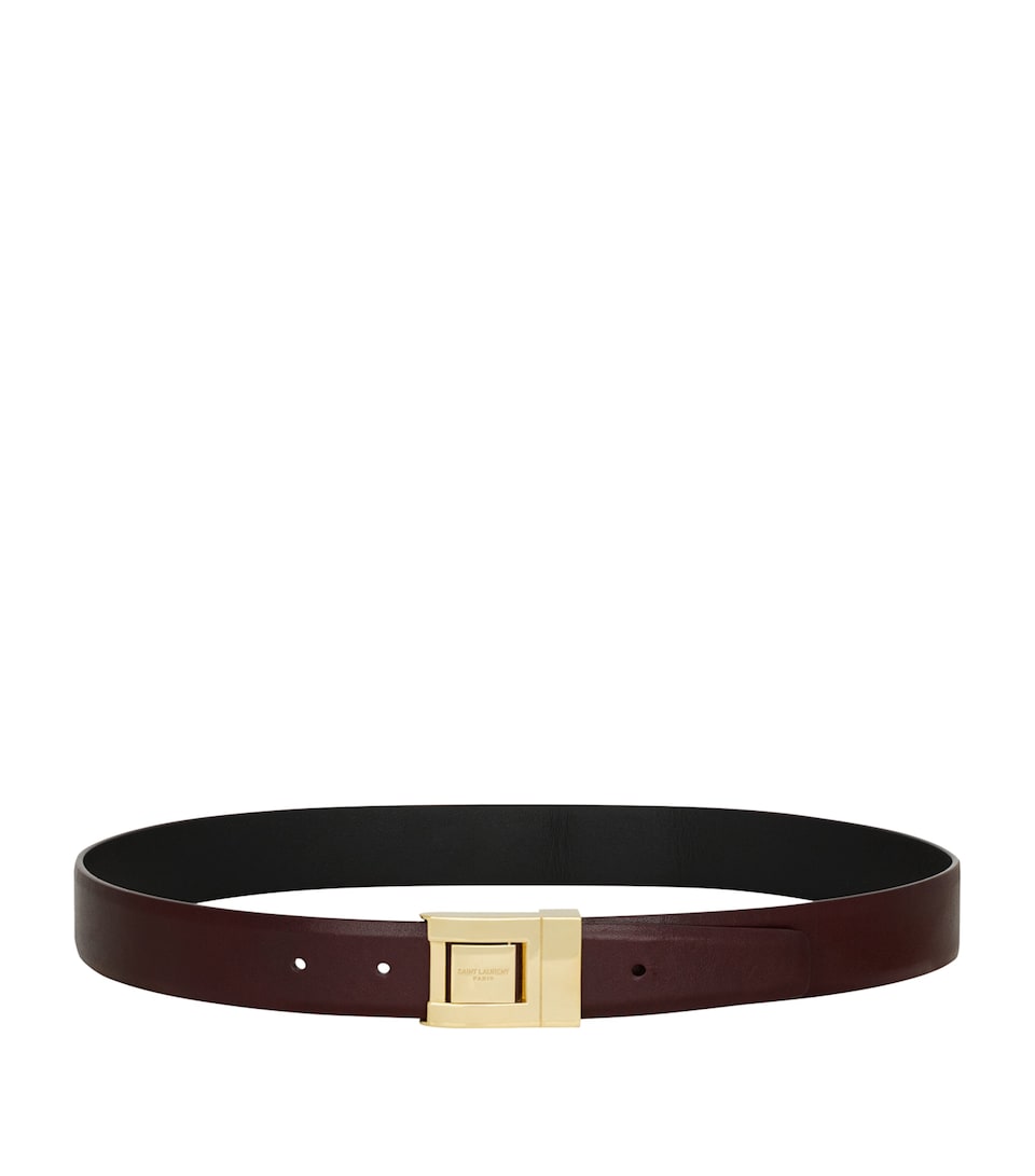 Calfskin Ceinture Boucle LA 76 Belt