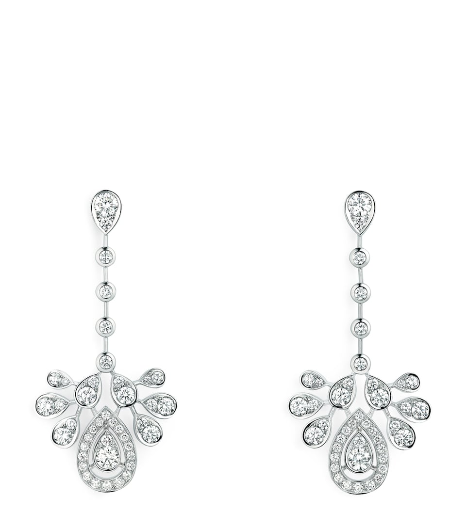 White Gold and Diamond Joséphine Aigrette Impériale Earrings