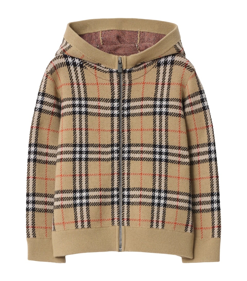 Wool Check Hoodie (3-12 Years)