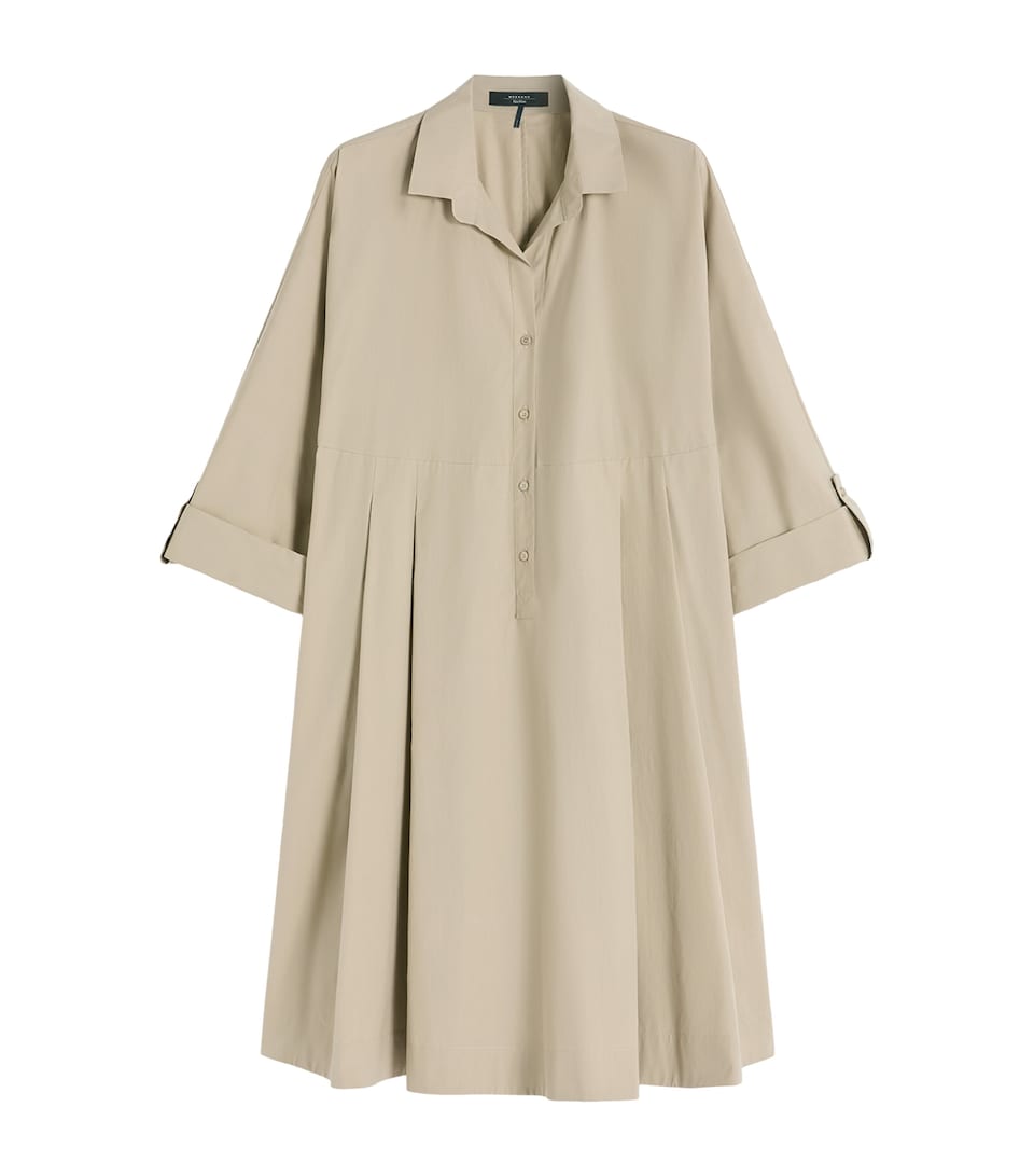 Cotton Mini Shirt Dress