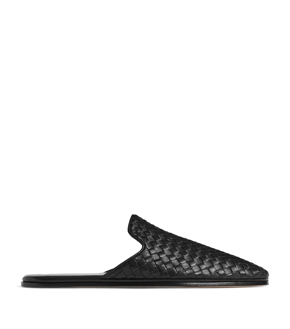 Bottega Veneta Leather Palazzo Slippers