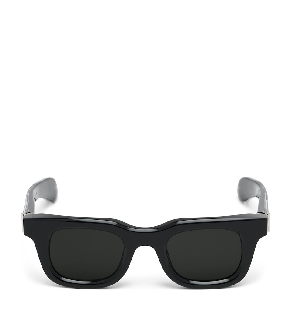Skull-Detail Square Sunglasses